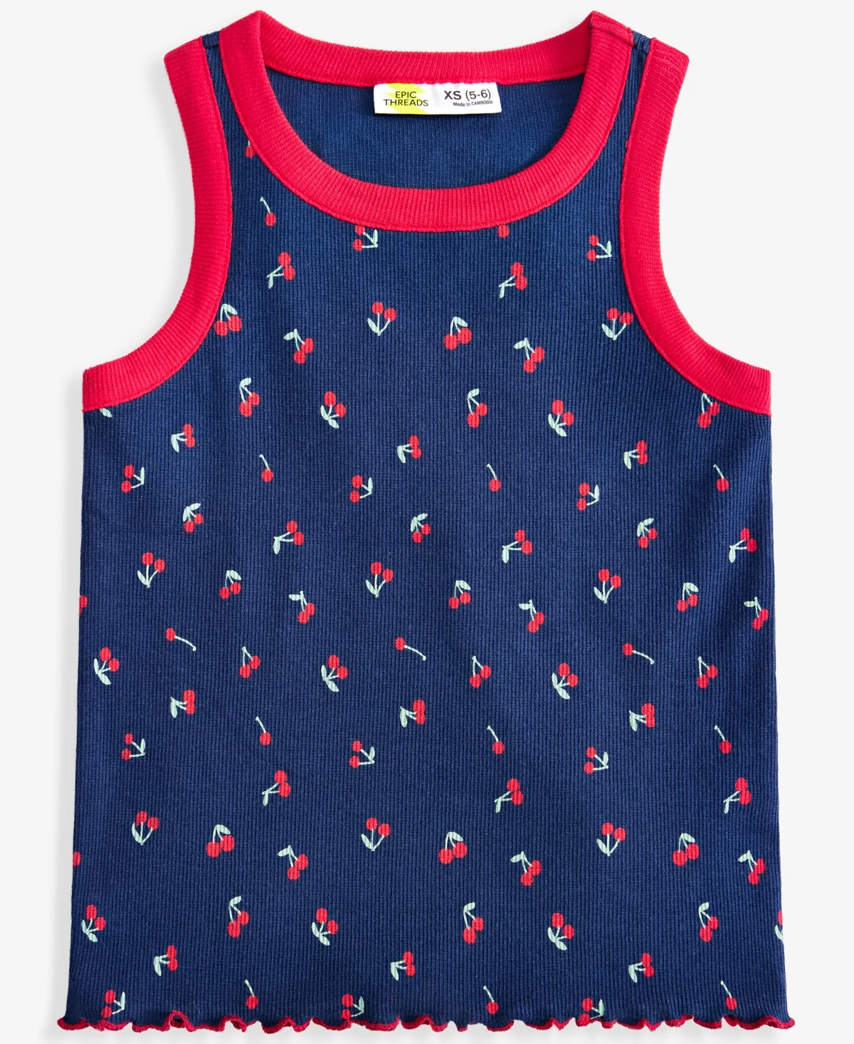 Cherry-Print Tank Top by Epic Threads