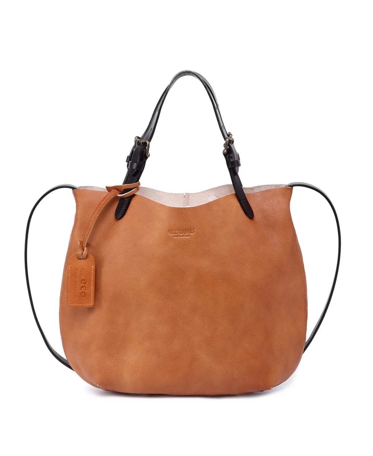 Genuine Leather Dip Dye Tote by Old Trend