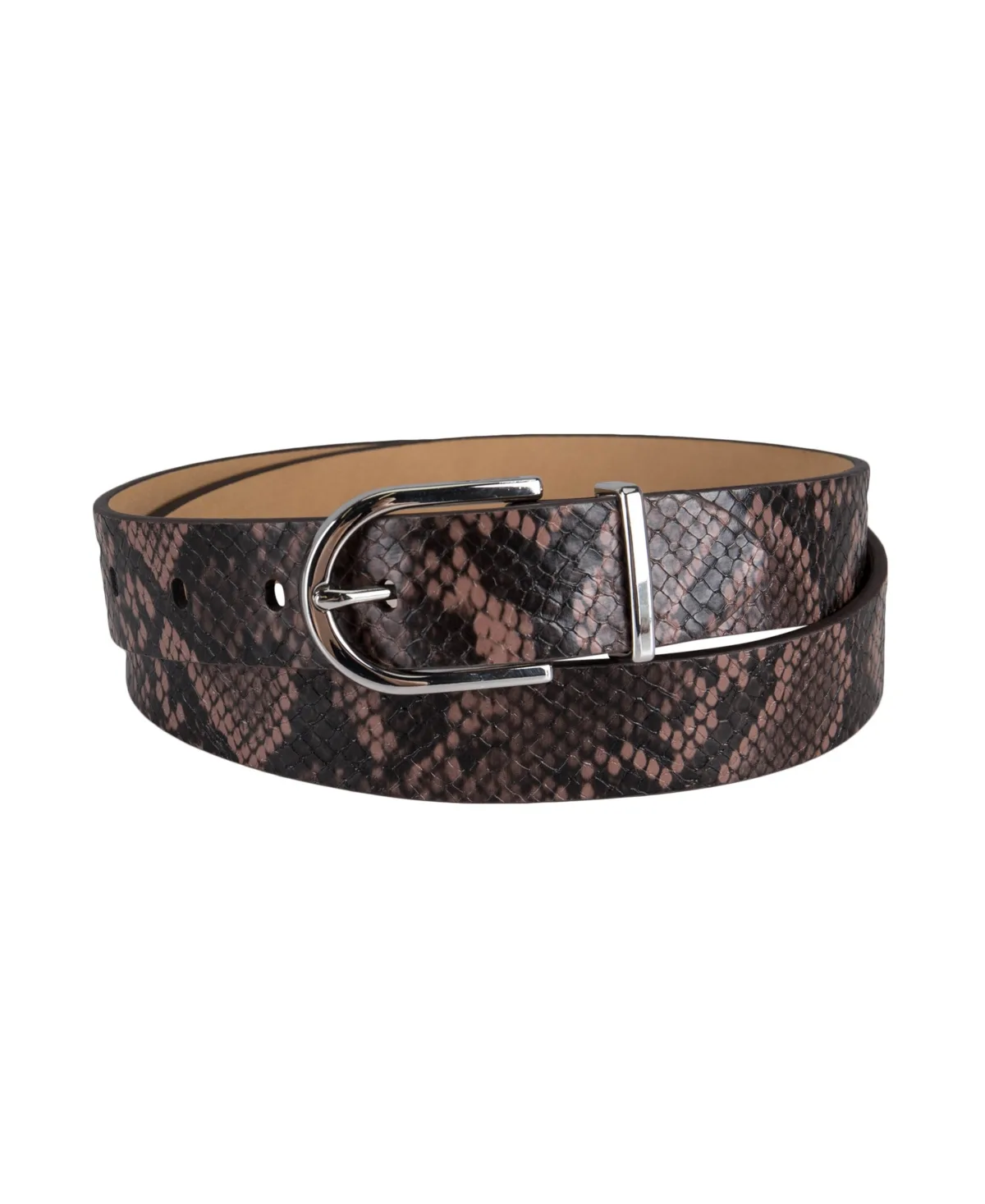 Rounded Buckle Trouser Pant Dress Belt by Calvin Klein