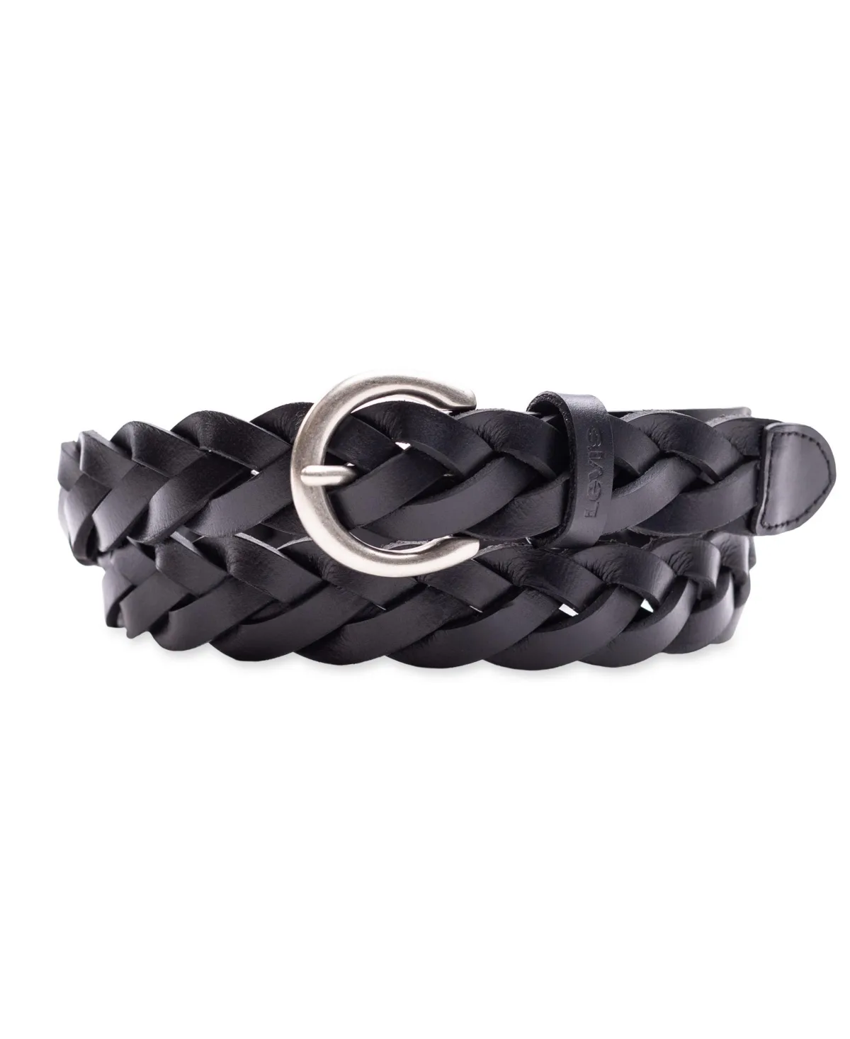 Braided Leather Skinny Belt by Levi's