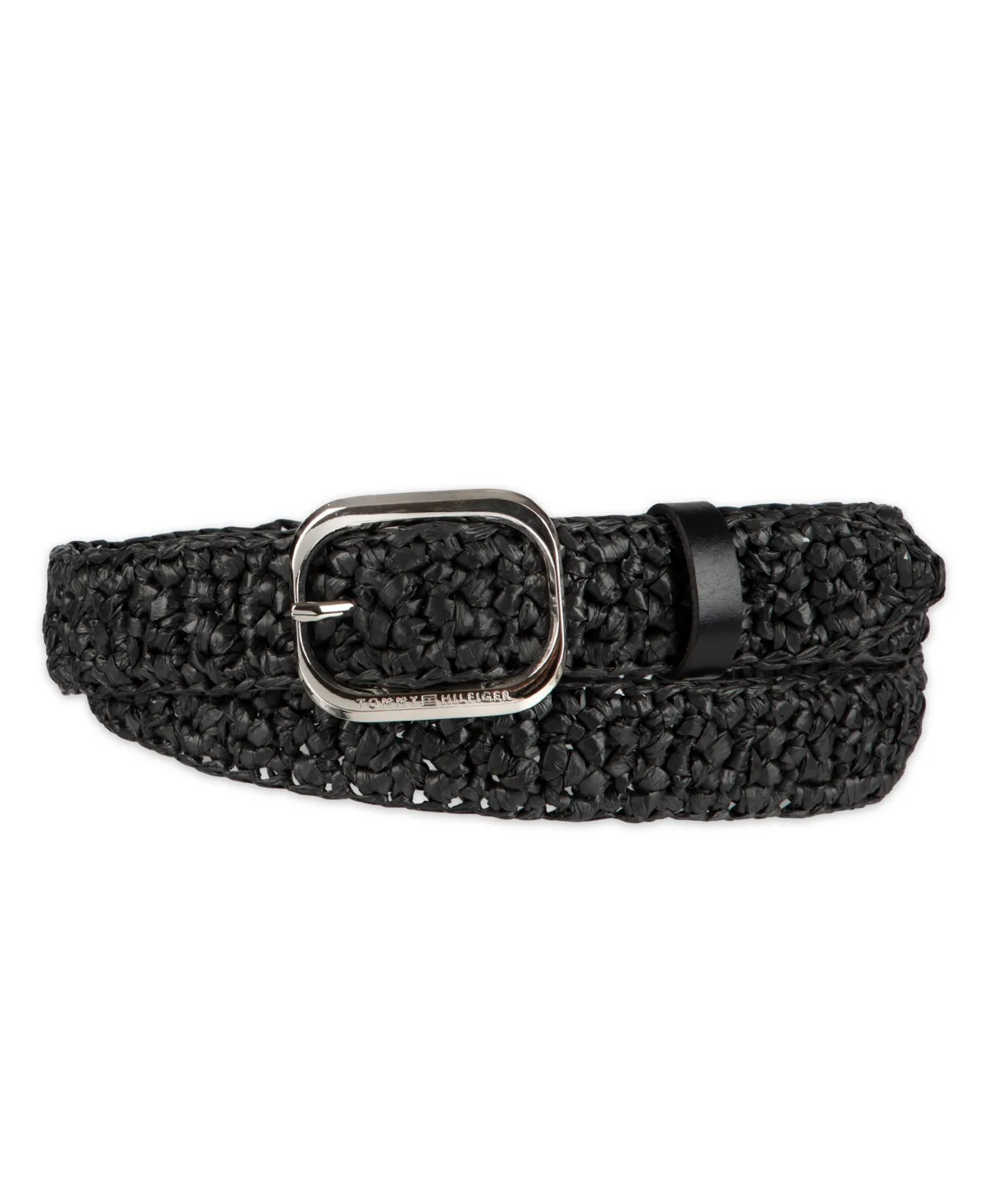 Fully Adjustable Casual Crocheted Belt by Tommy Hilfiger