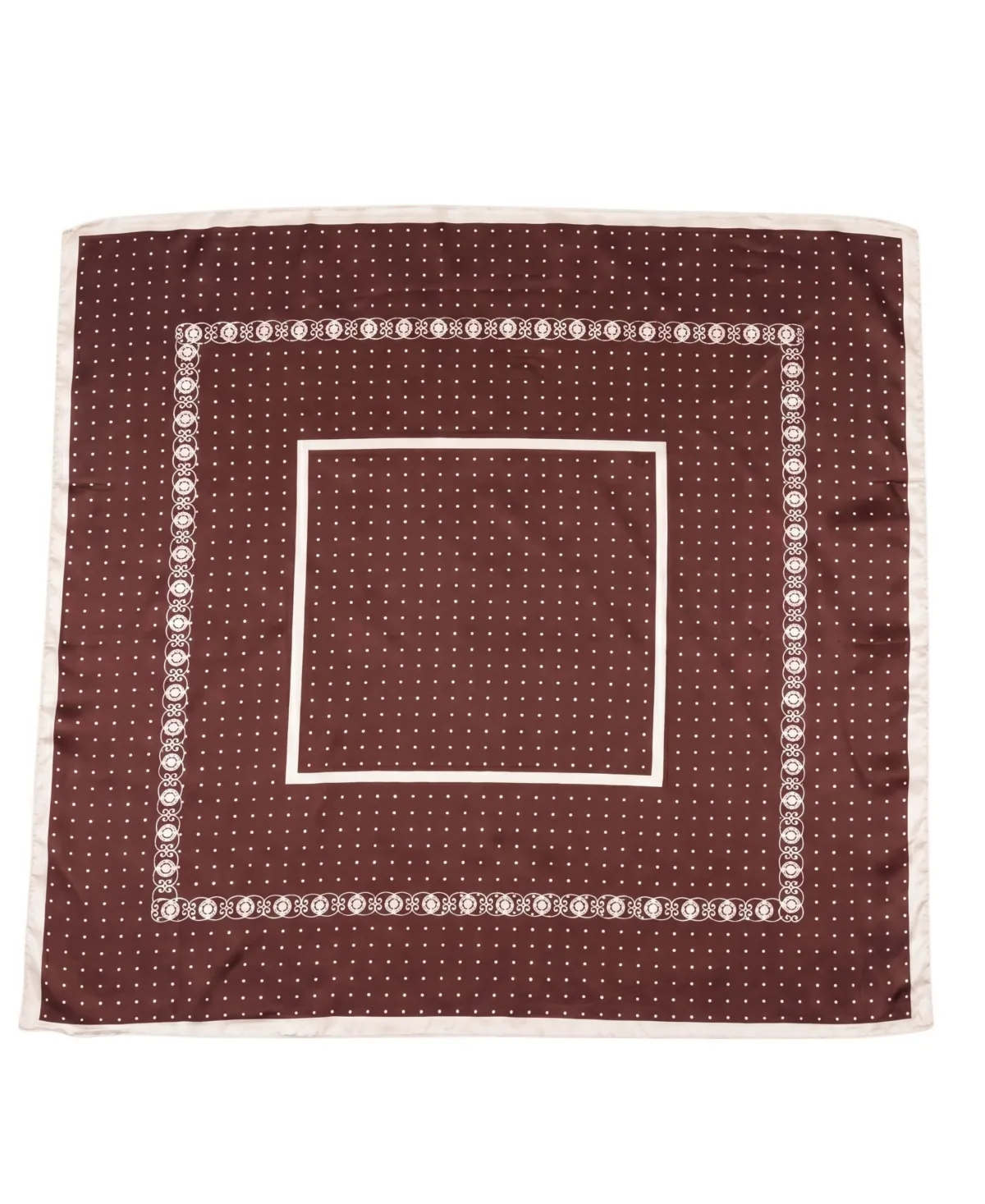 Geo Print Satin Scarf by Marcus Adler