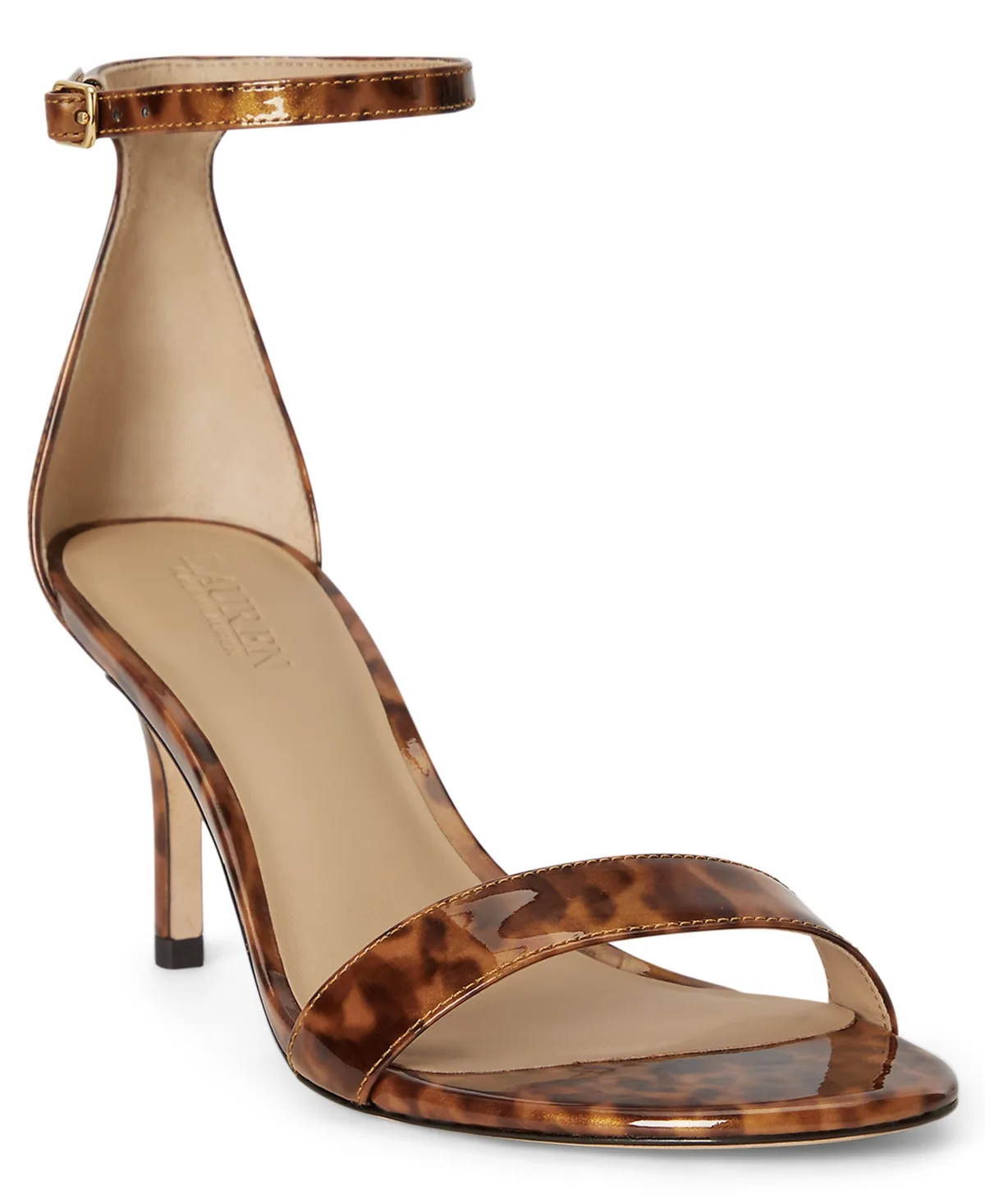 Allie Ankle-Strap Mid-Heel Dress Sandals by Lauren Ralph Lauren