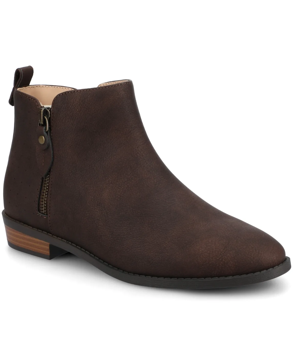 Ellis Stacked Heel Booties