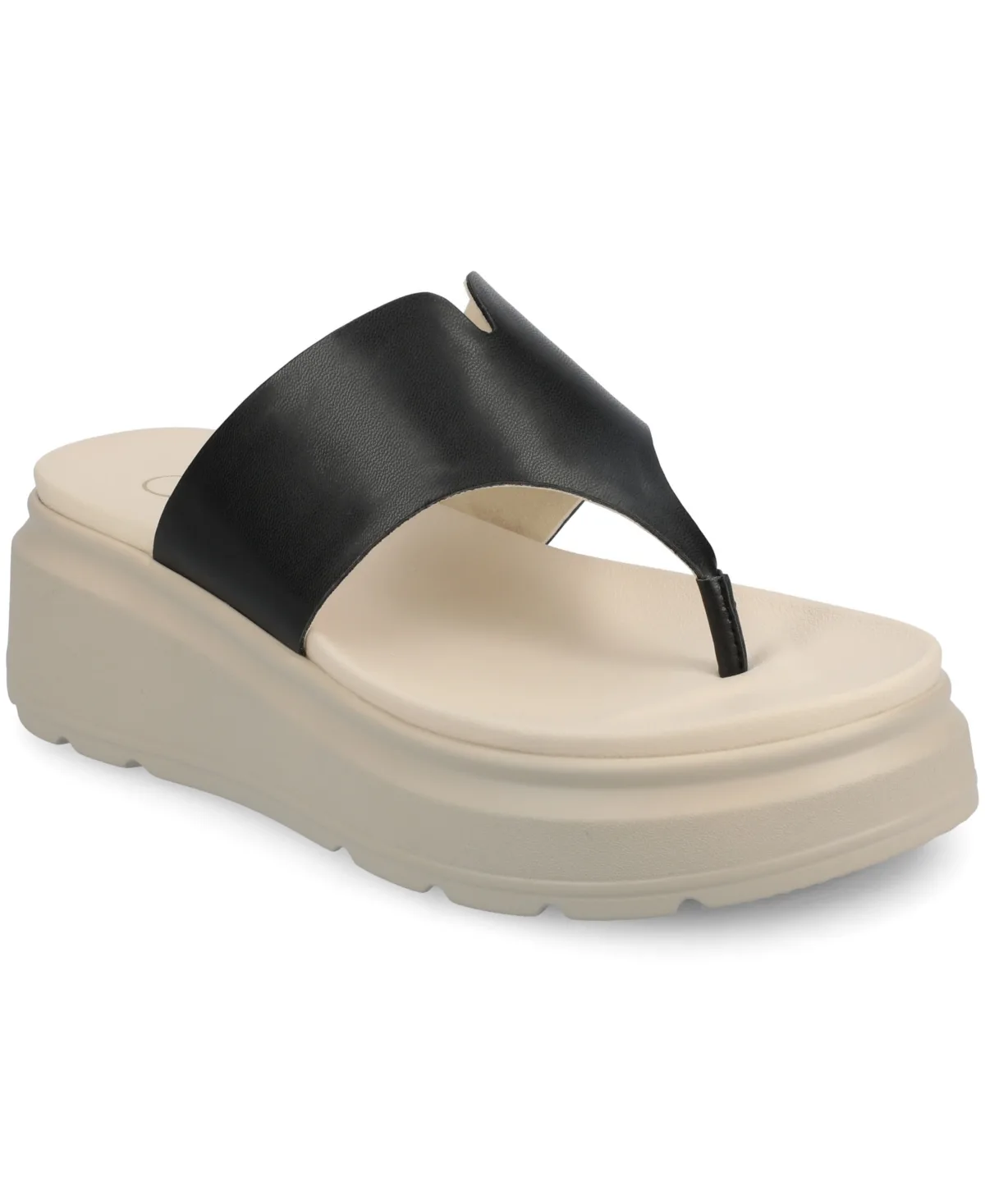 Carah Thong Platform Wedge Sandals