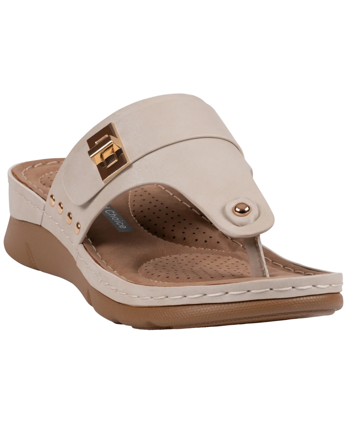Slip-On Flat Sandals by Gc Shoes