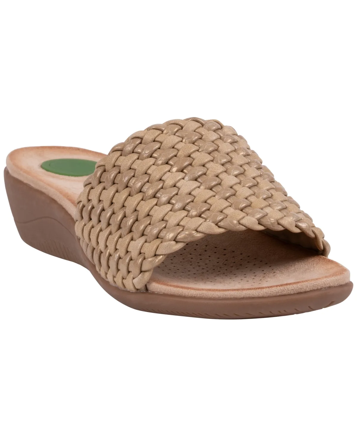 Woven Detail Slip-On Sandals by Gc Shoes