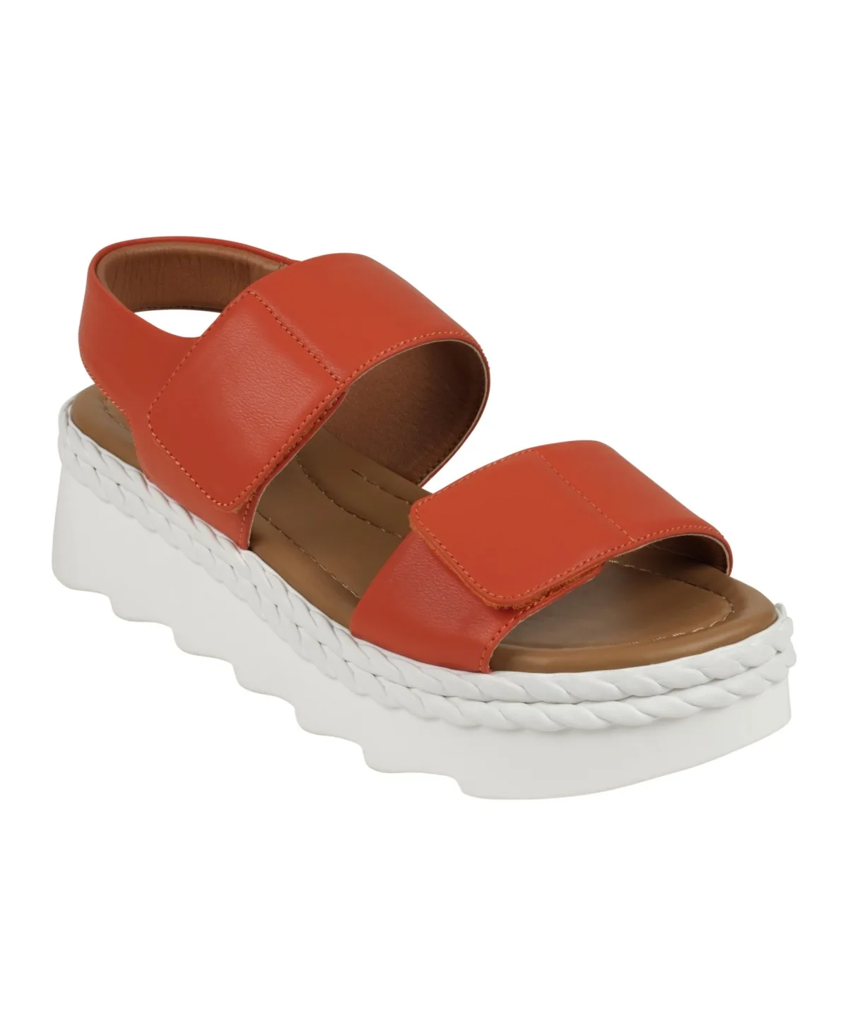 Voss Double Band Adjustable Strap Platform Sandals by Gc Shoes