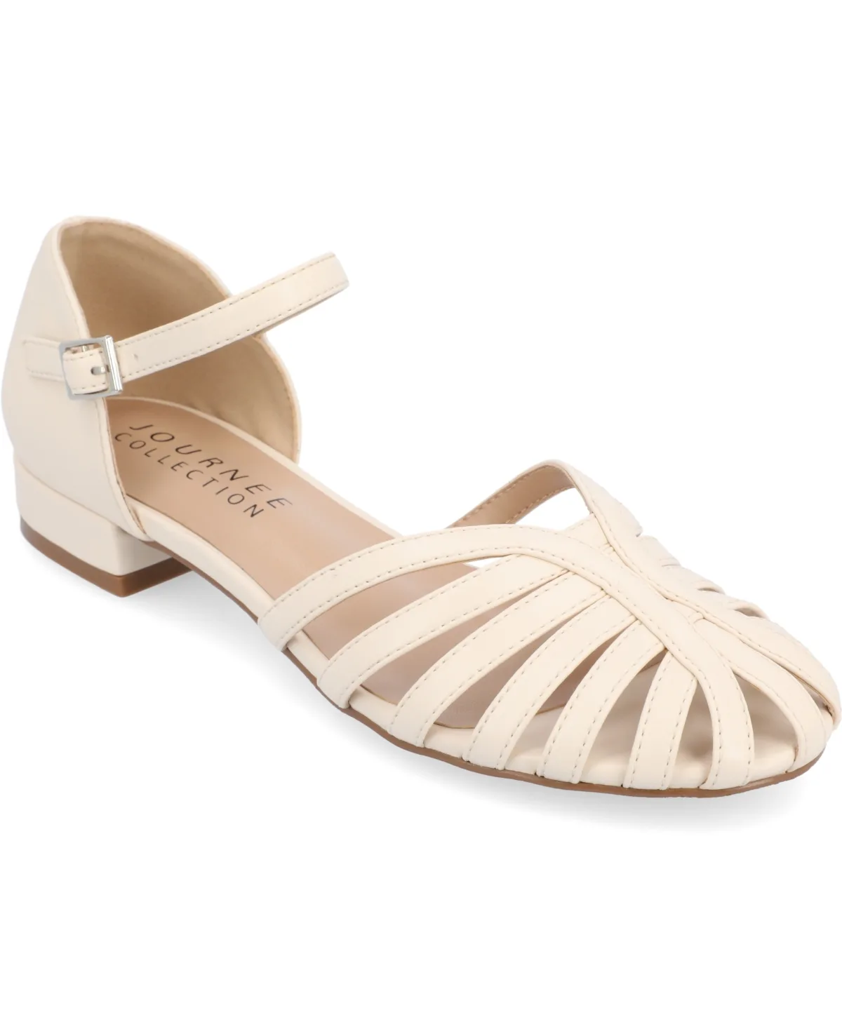 Joannah Fisherman Ankle Strap Flat by Journee Collection