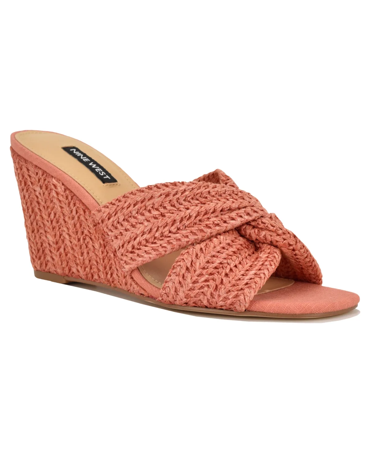 Nejia Woven Slip-On Wedge Sandals by Nine West