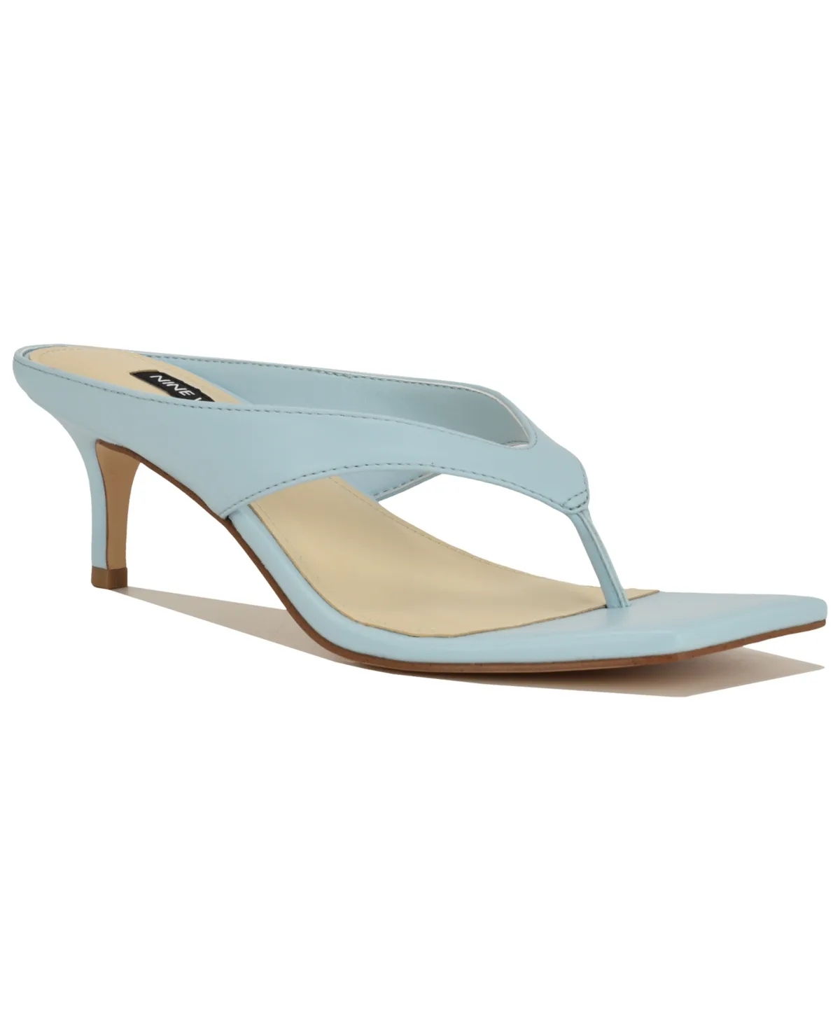 Olanna Slip-On Kitten Heel Sandals by Nine West