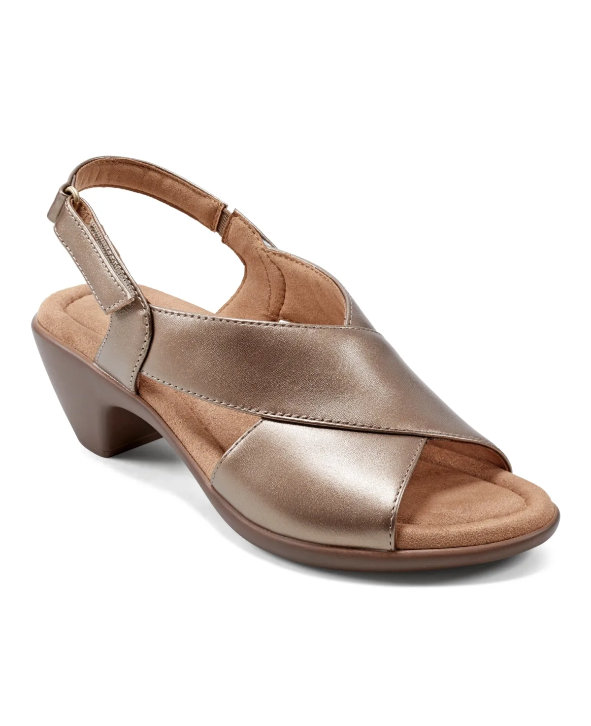Chantal Crisscross Low Heel Sandals