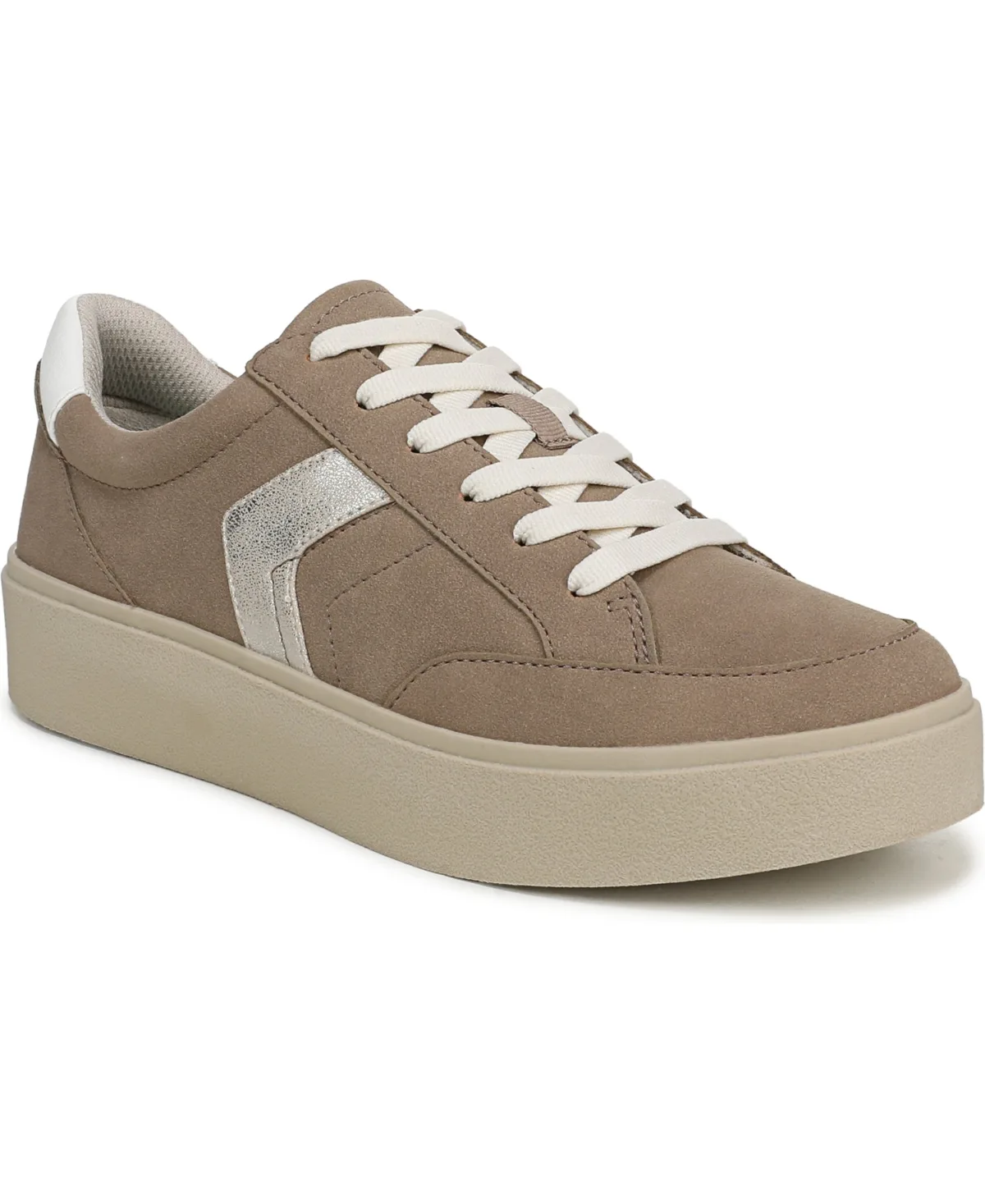 Madison-Lace Closed Round Toe Lace Up Platform Sneakers