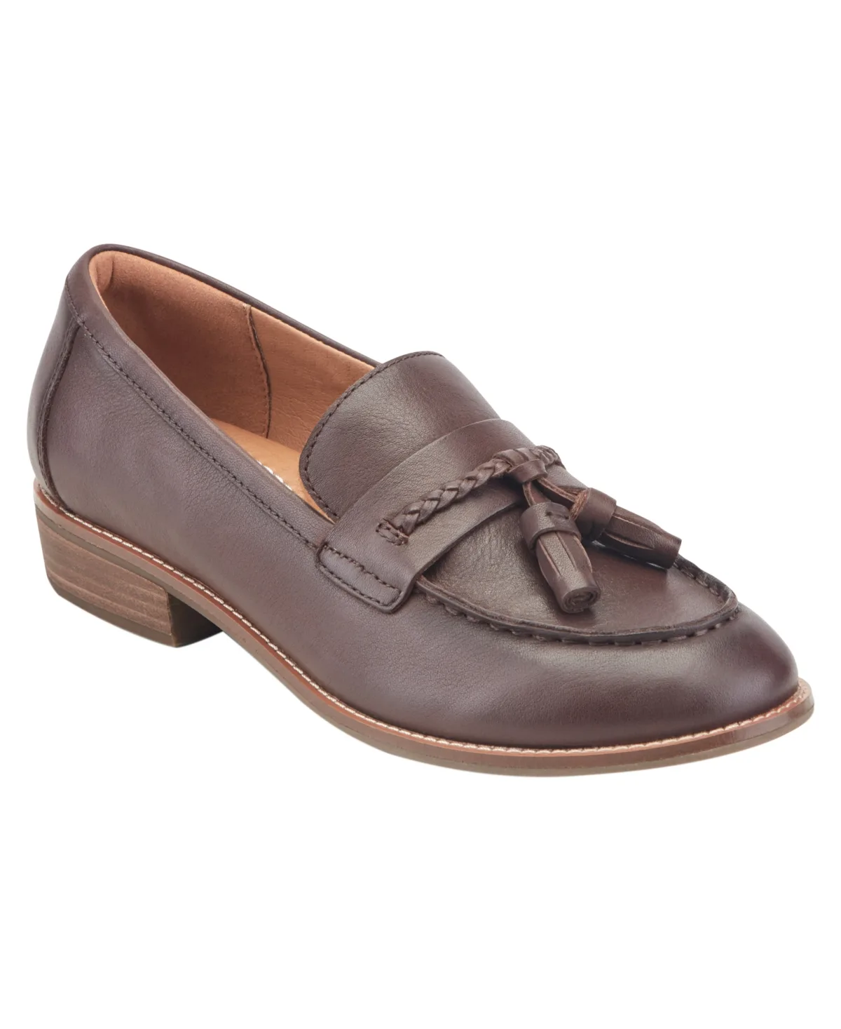 Elinna Leather Slip-On Tassel Loafers by Earth