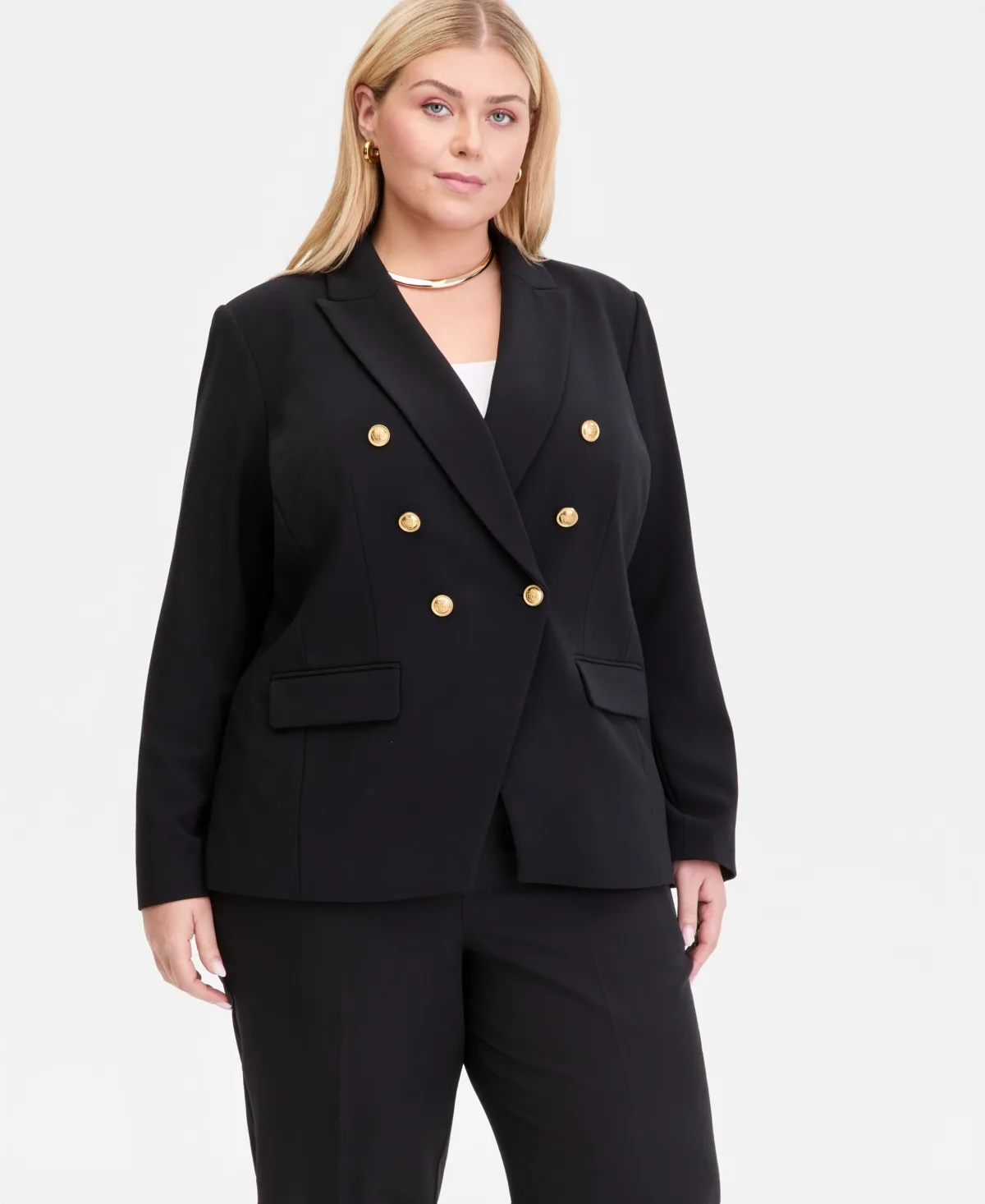 Faux Double-Breasted Blazer by I.n.c. International Concepts