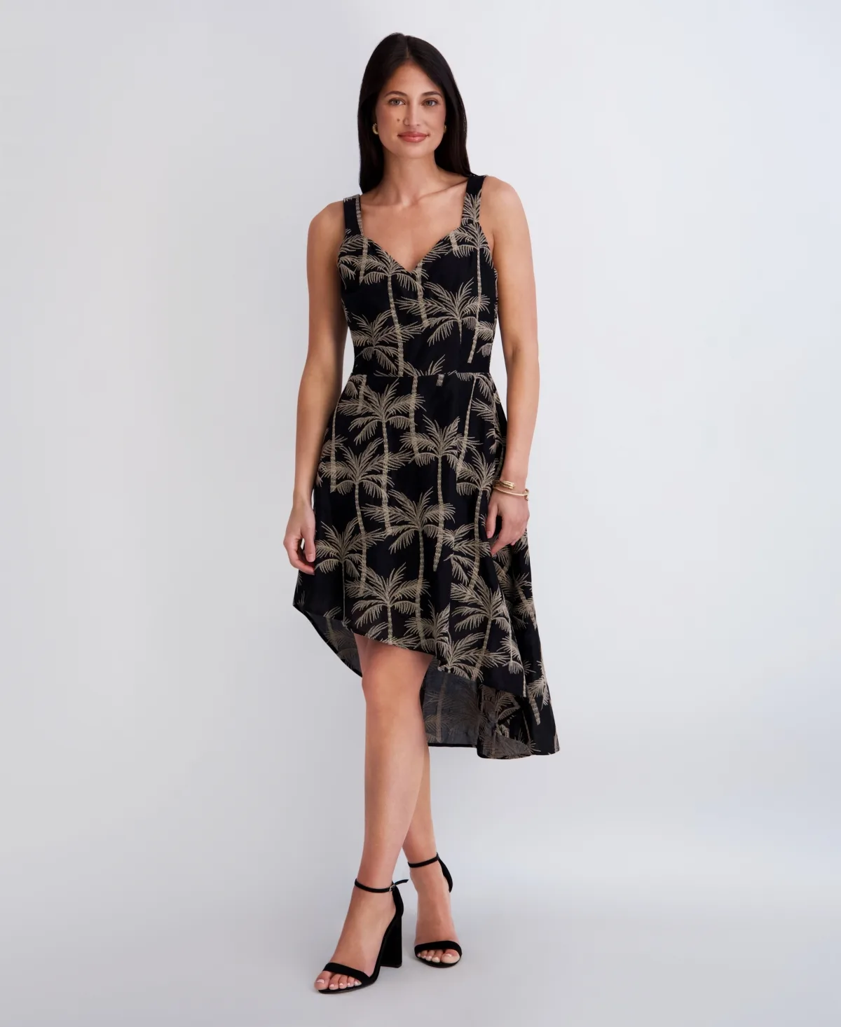 Embroidered Woven Sleeveless Dress by Kensie