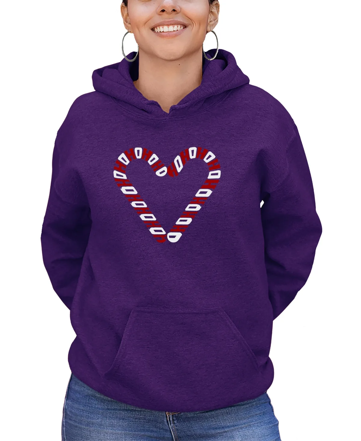 Candy Canes Word Art Long Sleeve Sweatshirt by La Pop Art