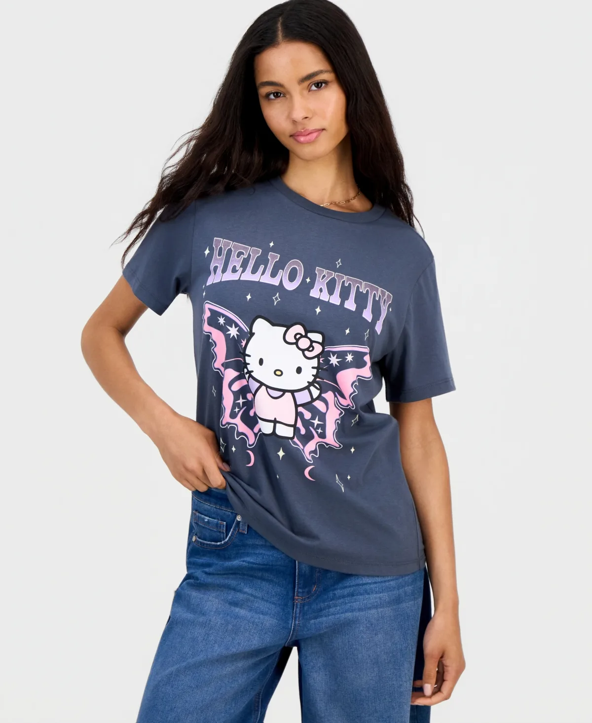 Hello Kitty Butterfly Graphic-Print Tee by Grayson Threads, The Label