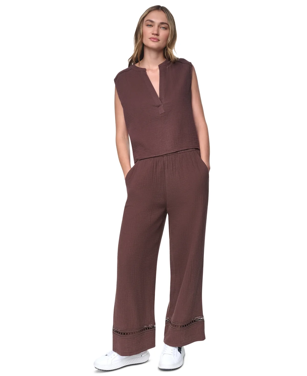 V-Neck Sleeveless Top by Dkny Jeans