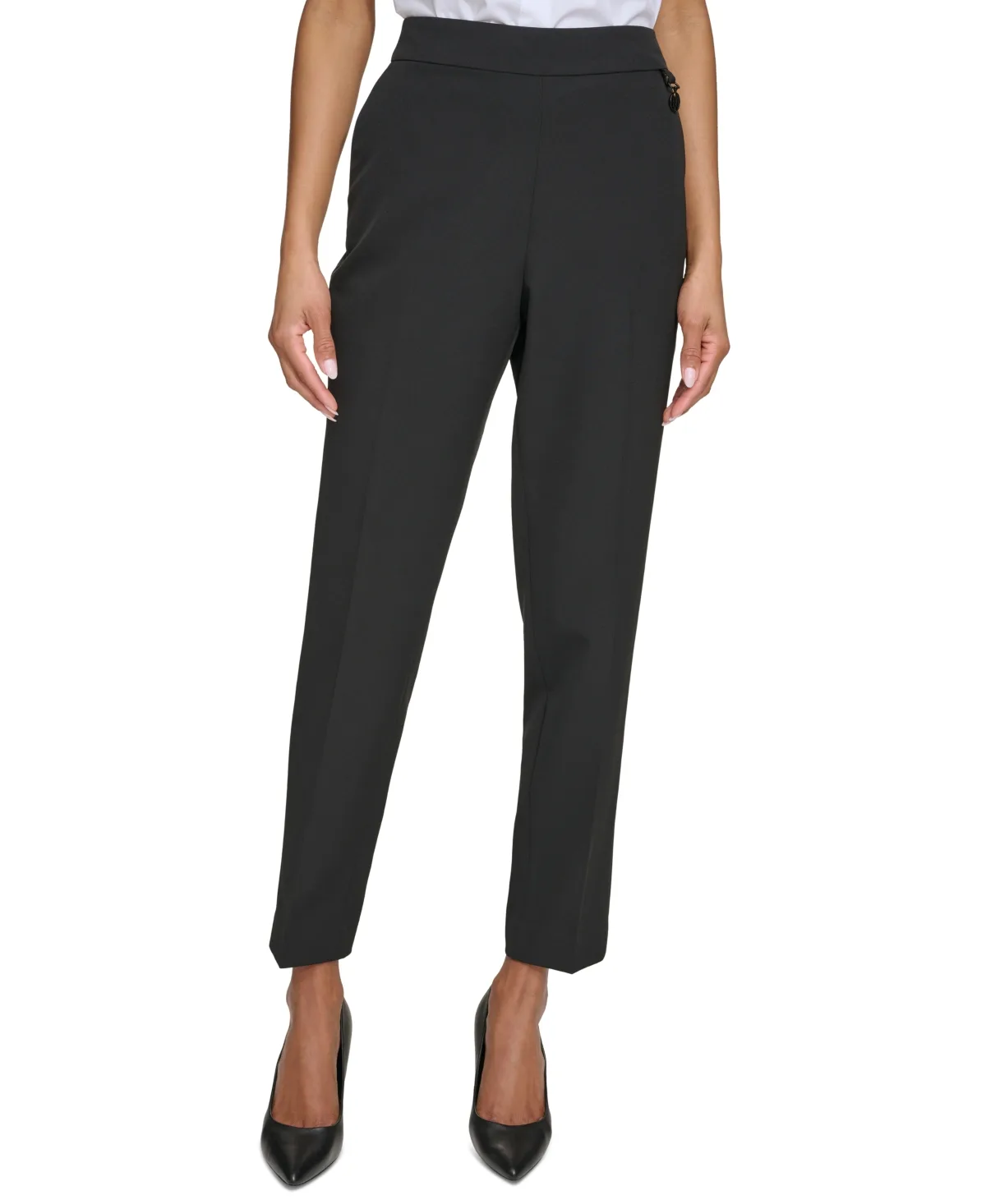 Logo Slim-Leg Pants by Karl Lagerfeld Paris