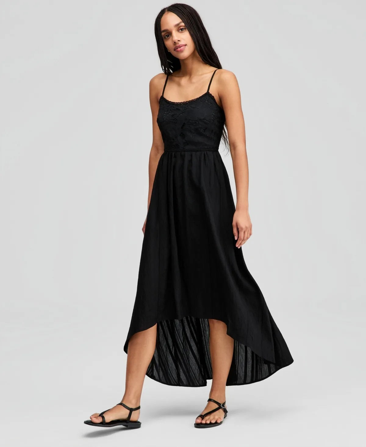 Empire-Waist High-Low Dress by And Now This