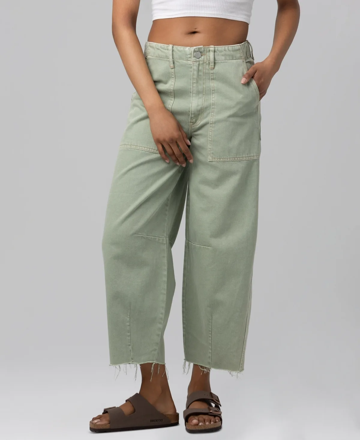 Barrel-Leg High-Rise Jeans by Blank Nyc