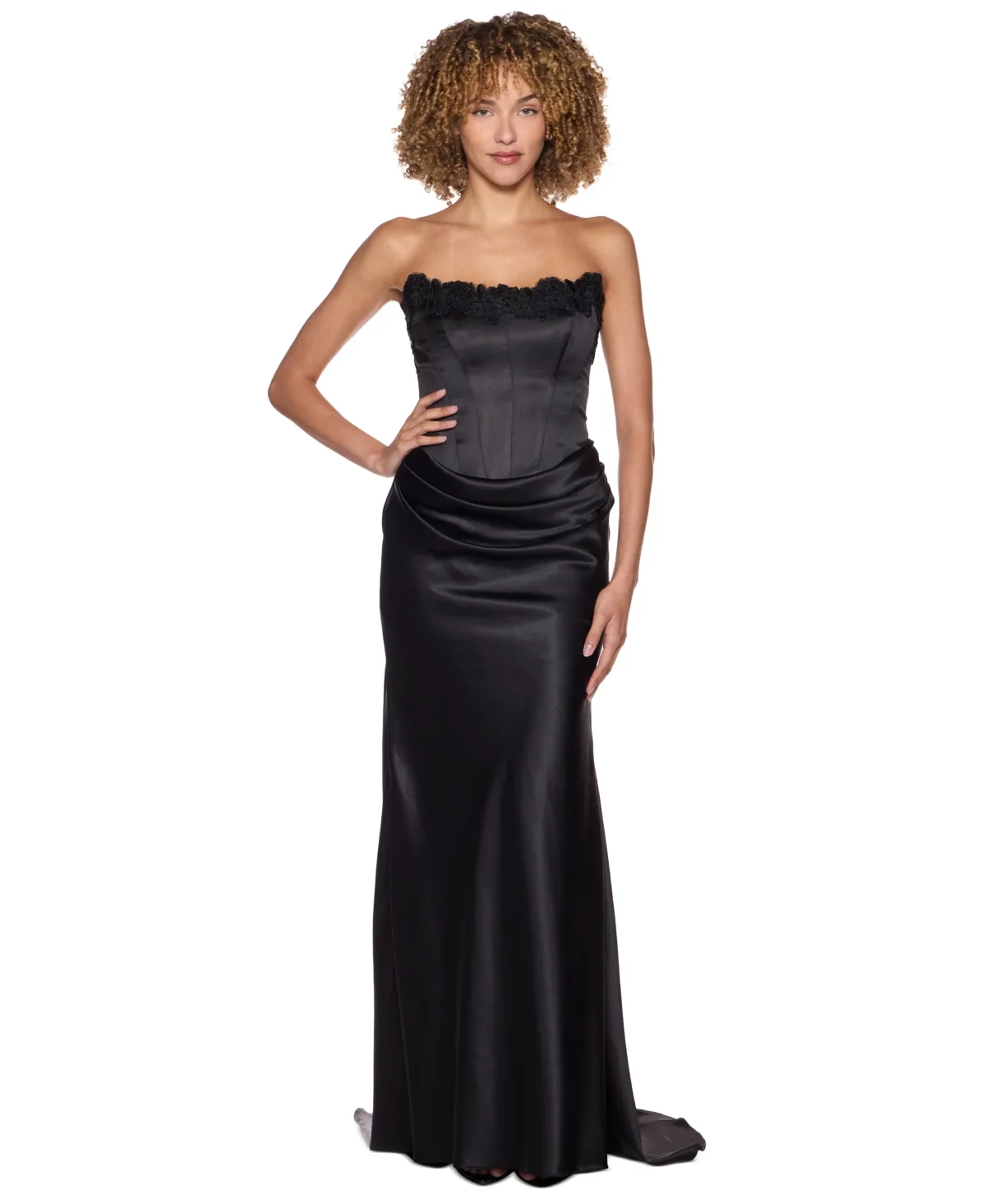 Satin Dress by Alex & Sophia