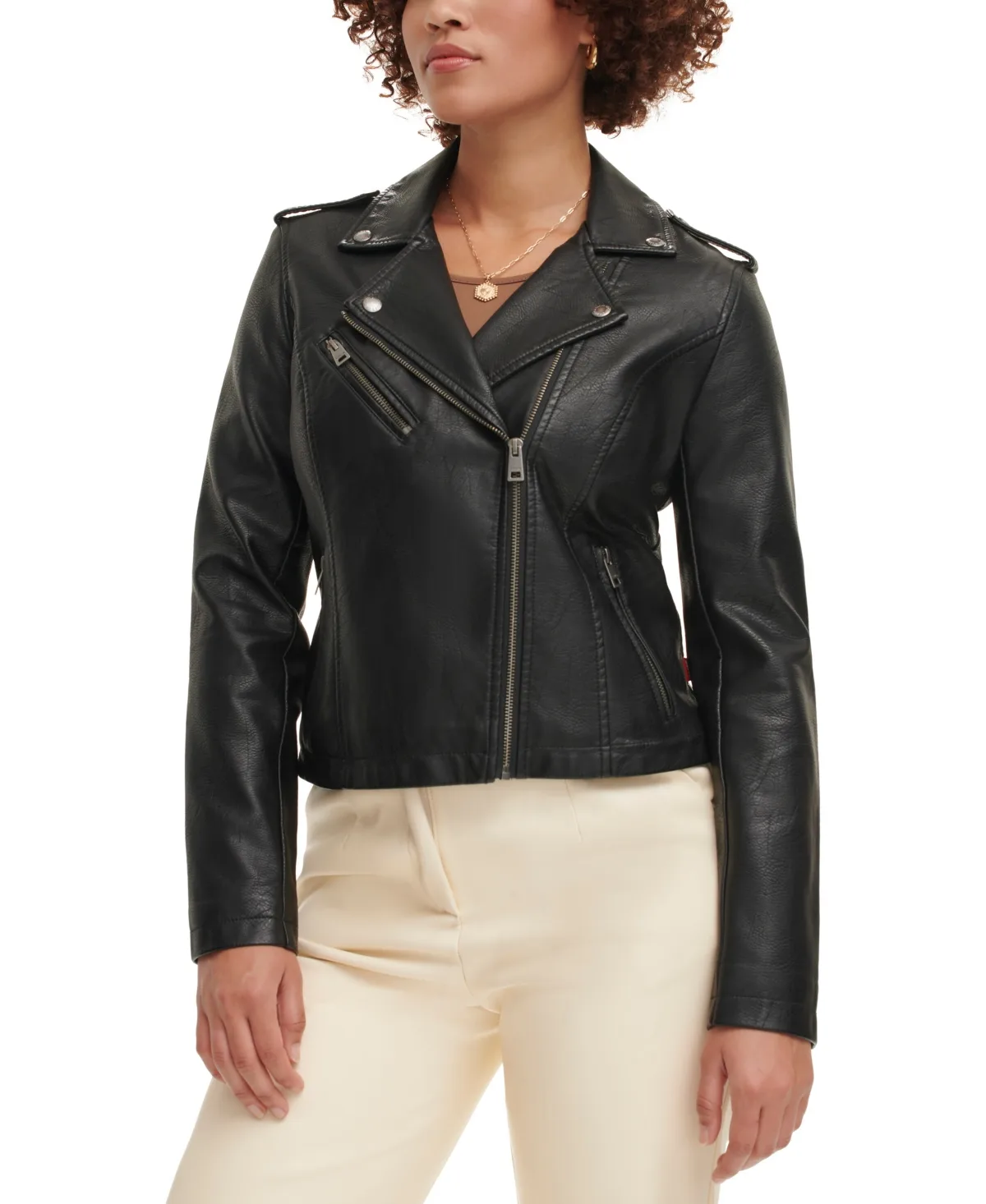 Classic Faux Leather Asymmetrical Moto Jacket by Levi's