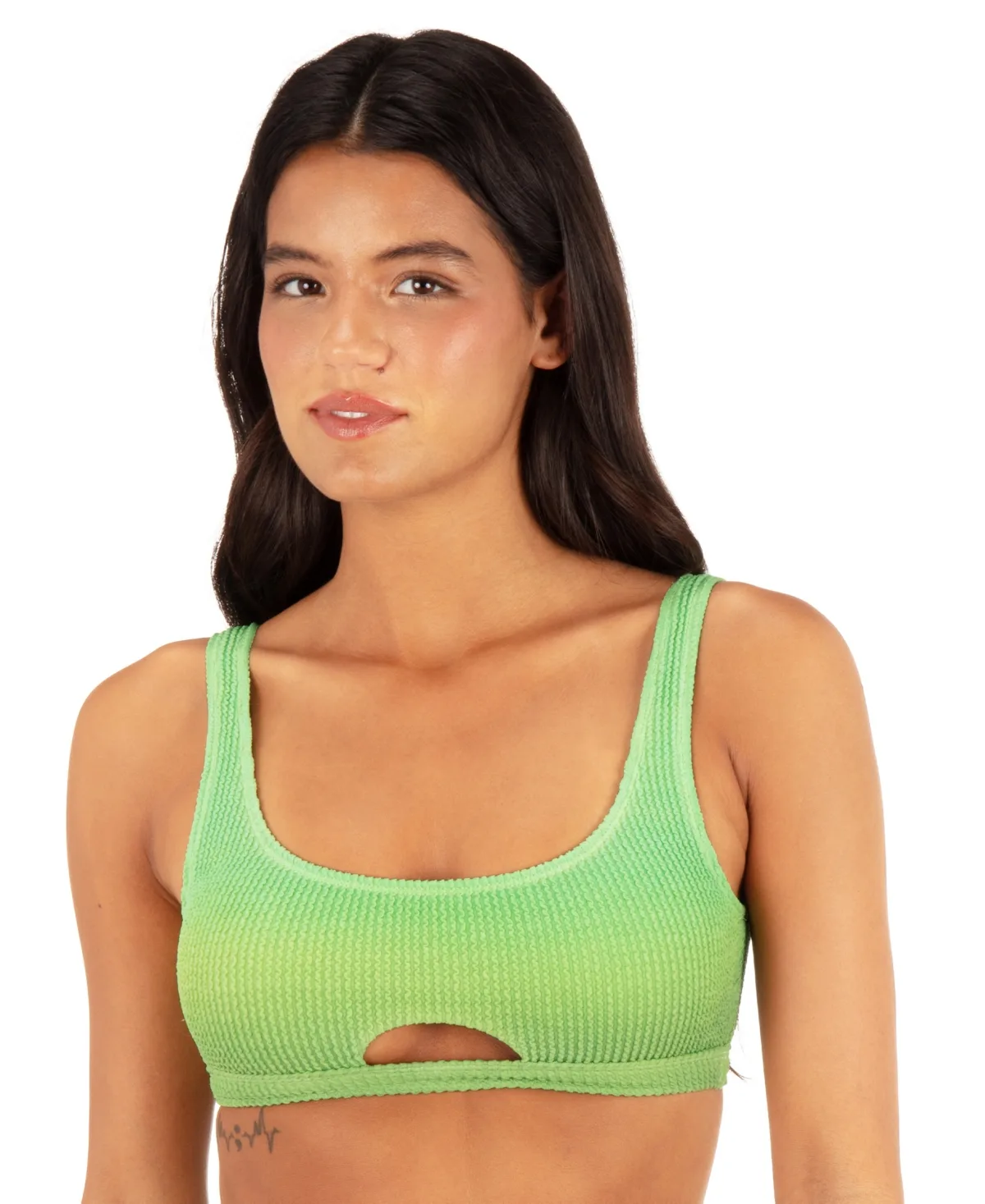 Scrunch Scoop Neck Bikini Top by Hurley