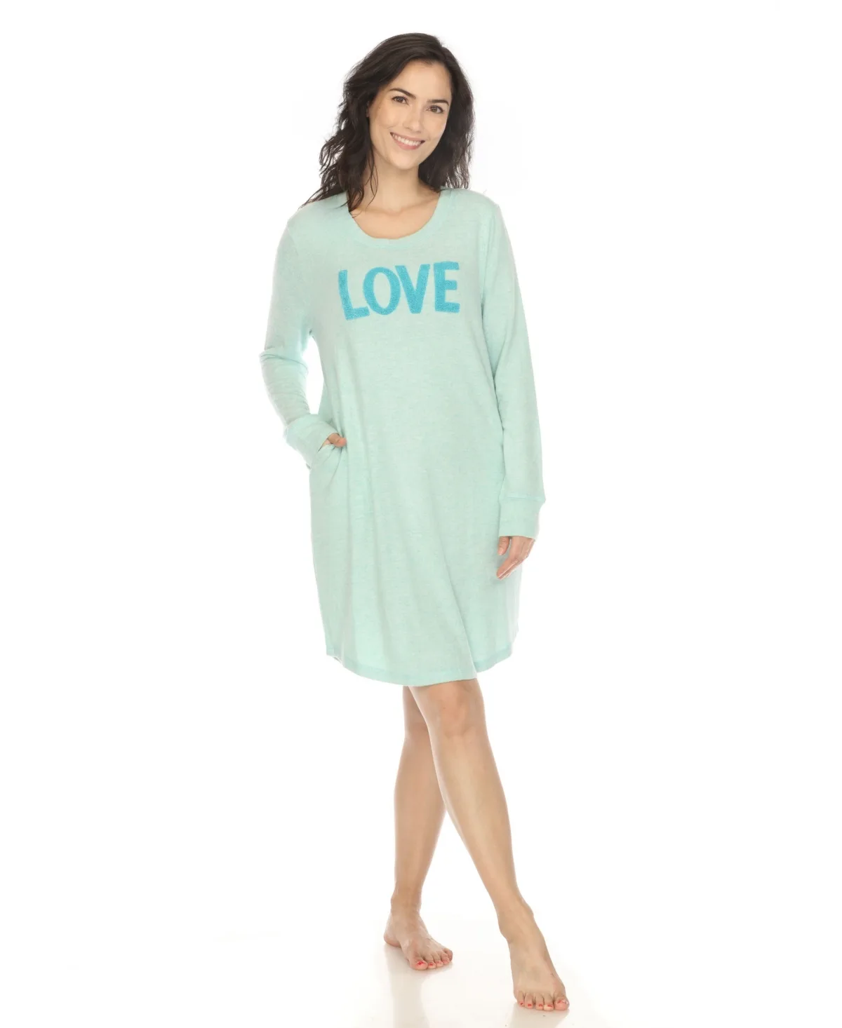 Long Sleeve Sleepshirt by White Mark