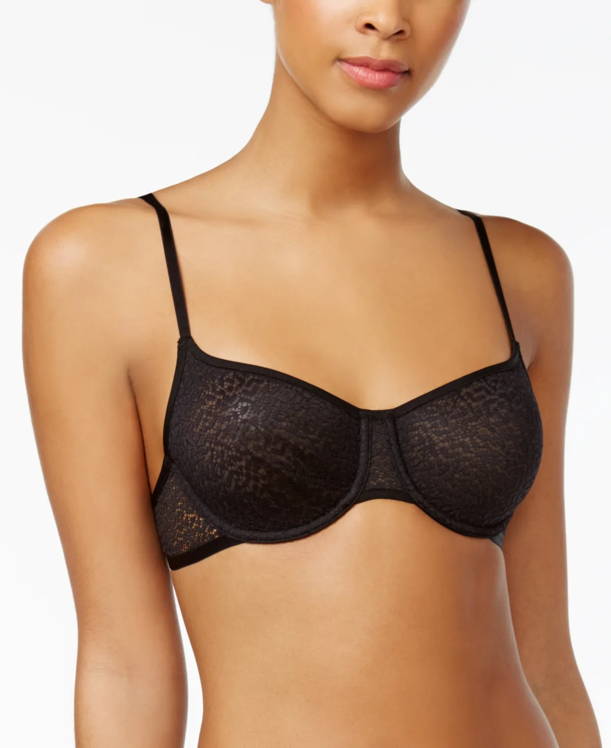 Modern Lace Sheer Demi Bra