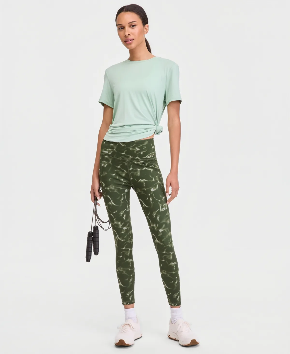 Printed 7/8 Compression Leggings by Id Ideology