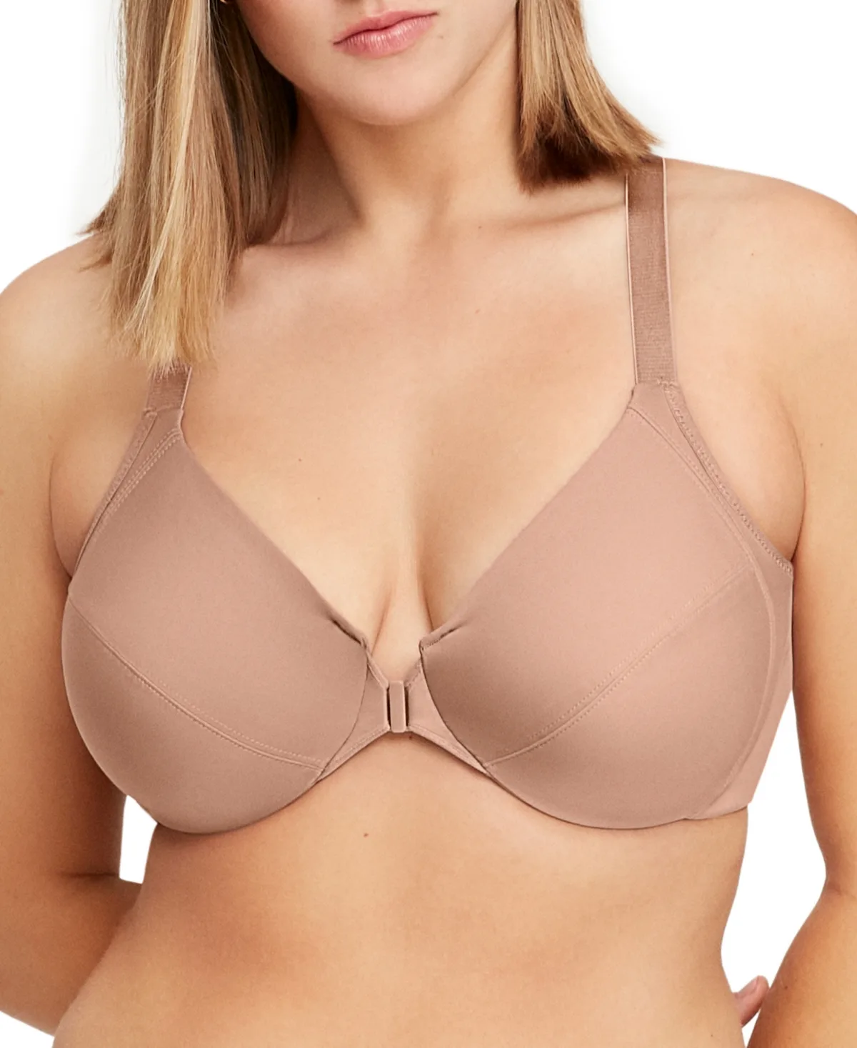 Front Close Wonder Wire Bra with Smoothing Back by Glamorise