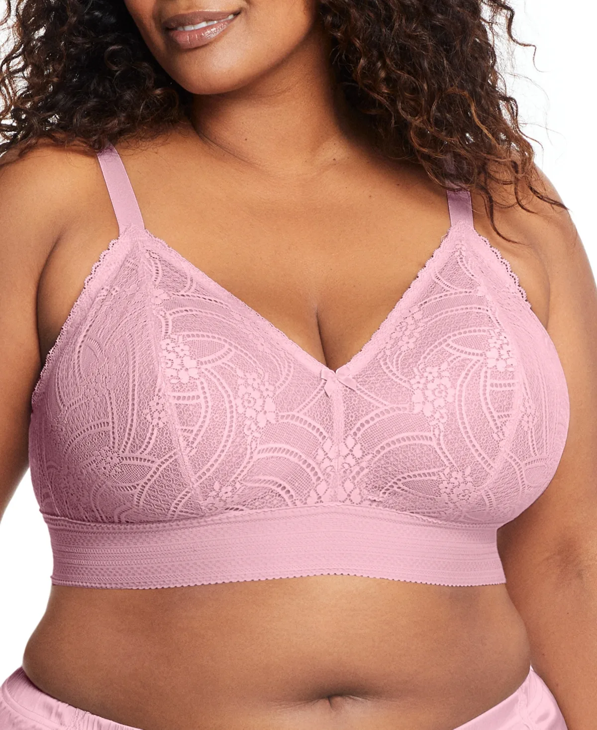 Bramour Gramercy Luxe Lace Wireless Bralette by Glamorise
