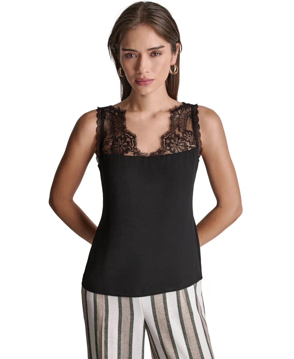Sleeveless V-Neck Top by Bcbg