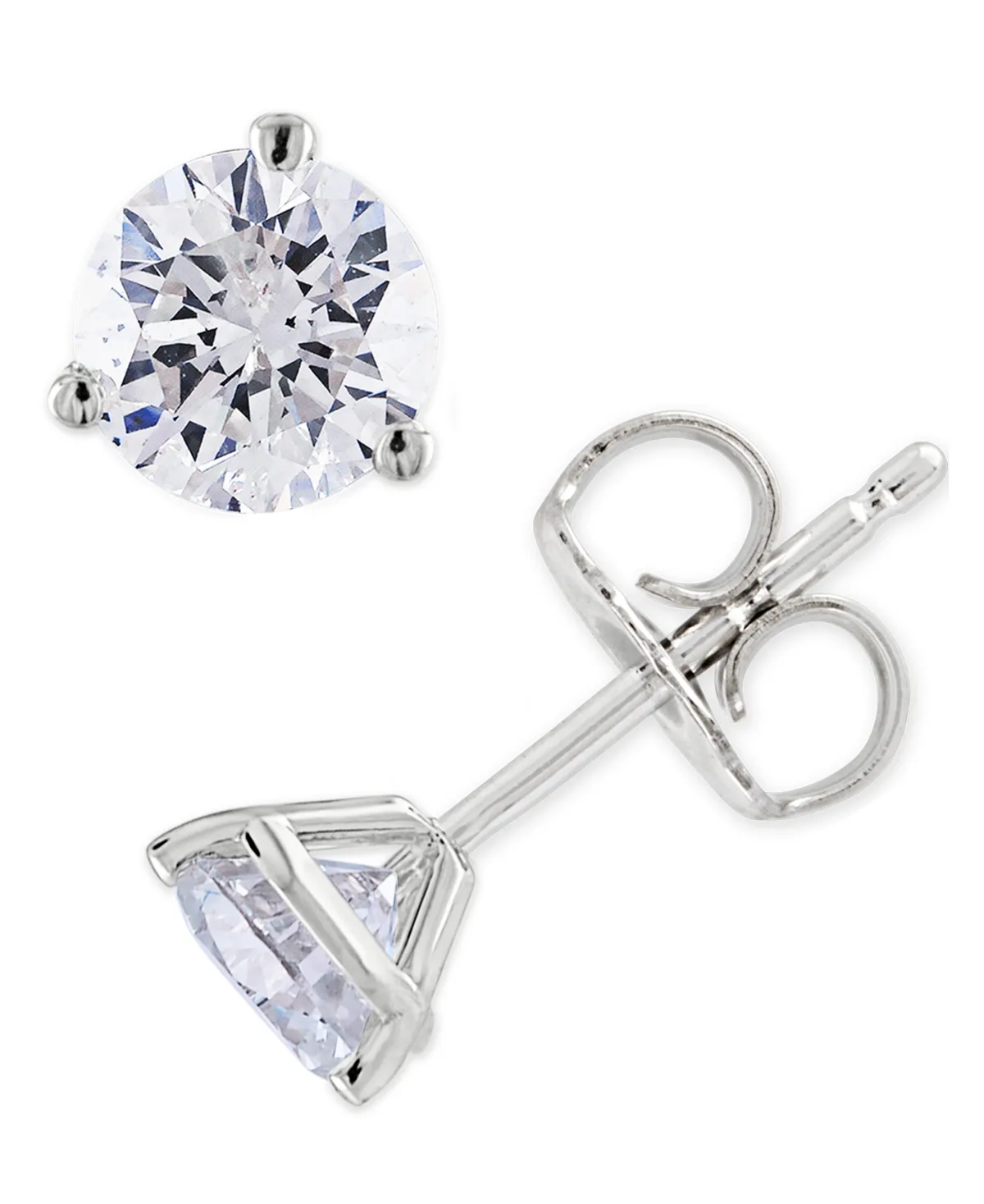 Diamond Stud Earrings (1 ct. t.w.) in 14k White Gold by Macy's