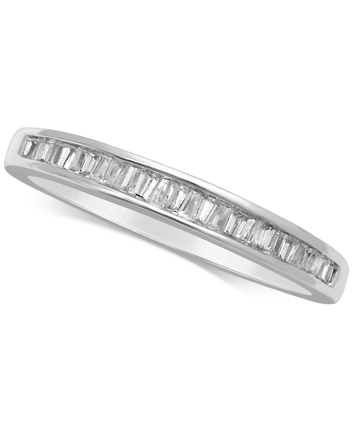 Diamond Baguette Band (1/7 ct. t.w.) in 14k White Gold, Gold, or Rose Gold by Macy's