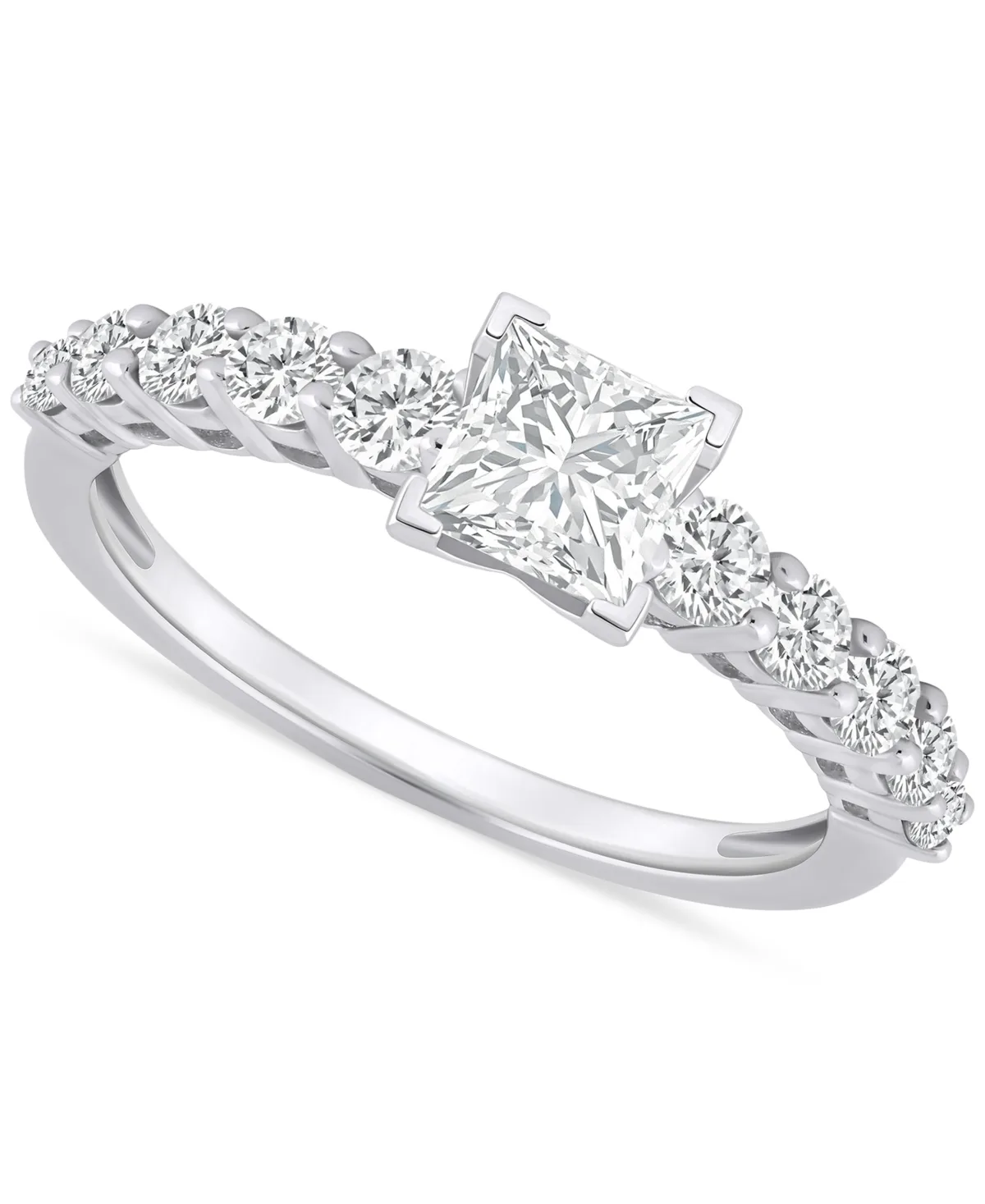 Diamond Princess Engagement Ring (1 ct. t.w.) in 14k Gold by Macy's