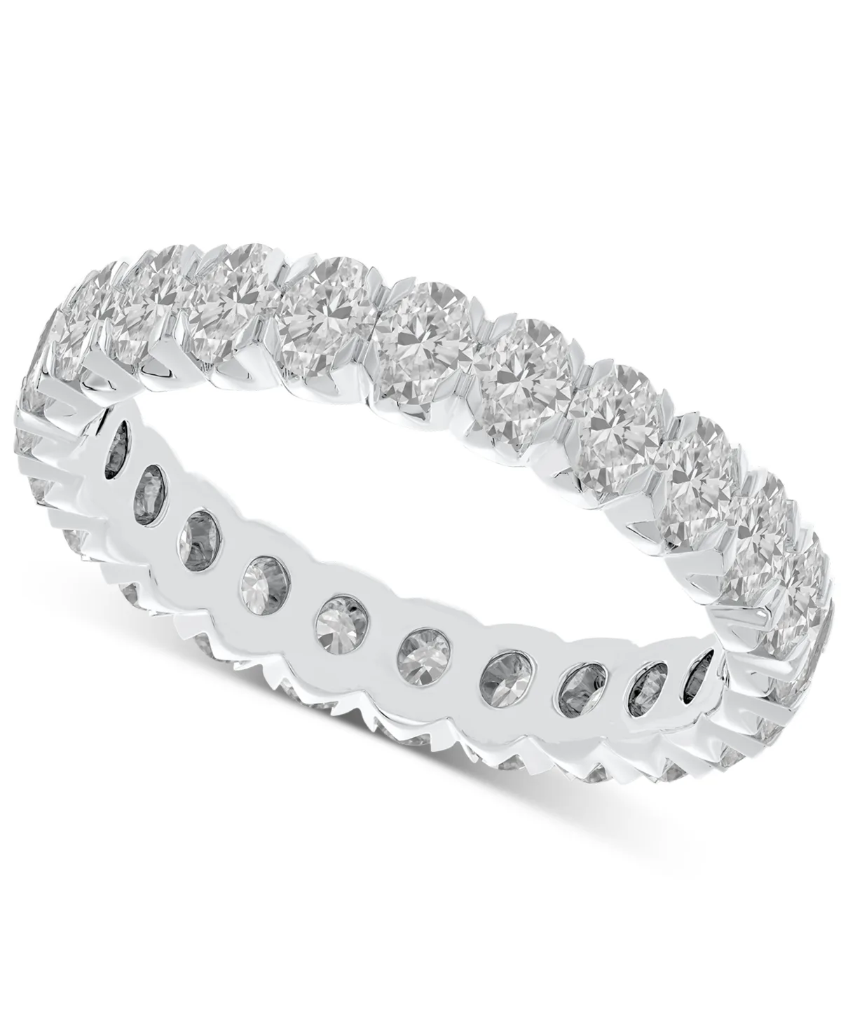 Diamond Oval-Cut Eternity Band (2 ct. t.w.) in 14k Gold (also in Platinum) by Macy's