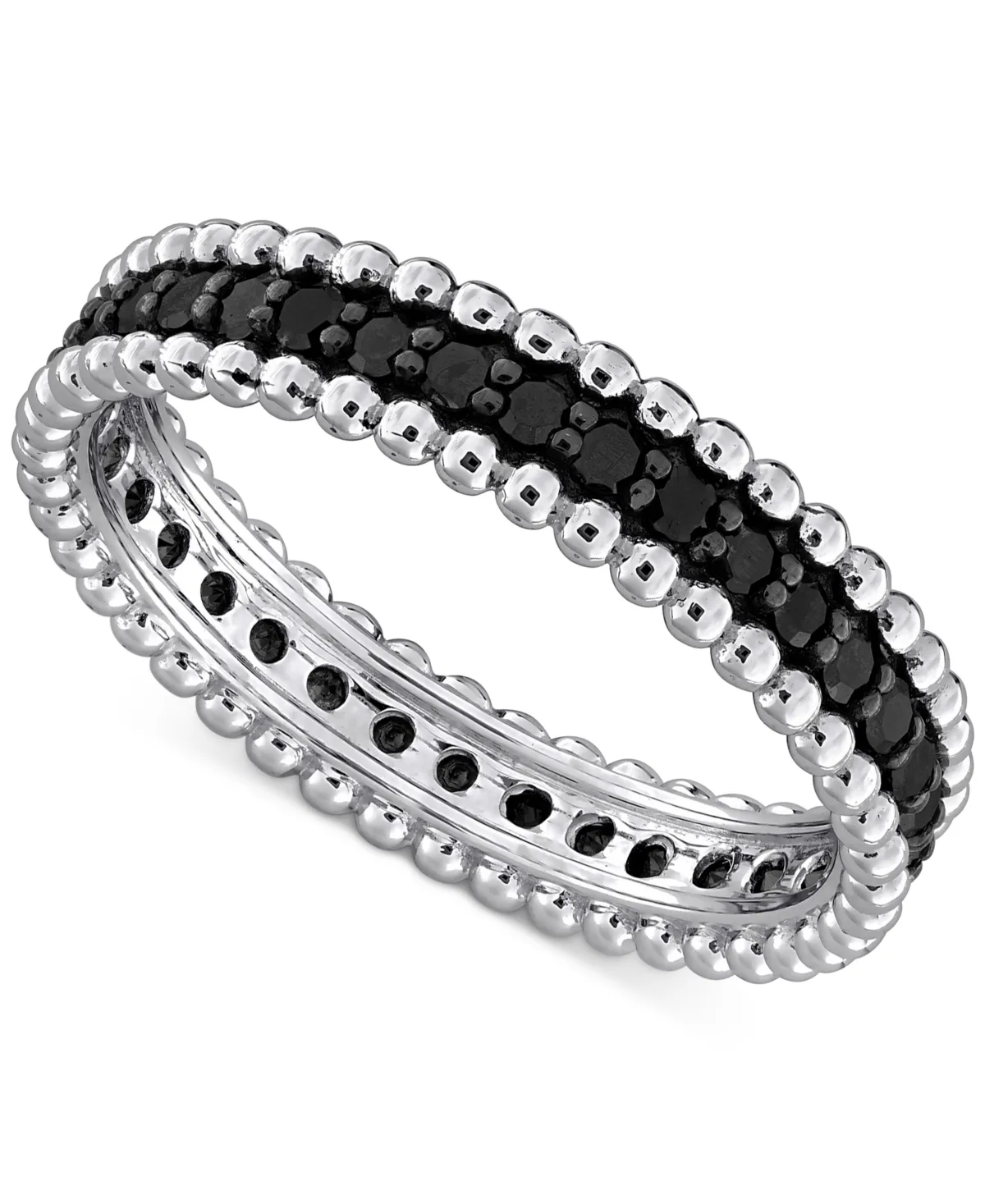 Black Diamond Eternity Band (1/2 ct. t.w.) in 14k White or Yellow Gold