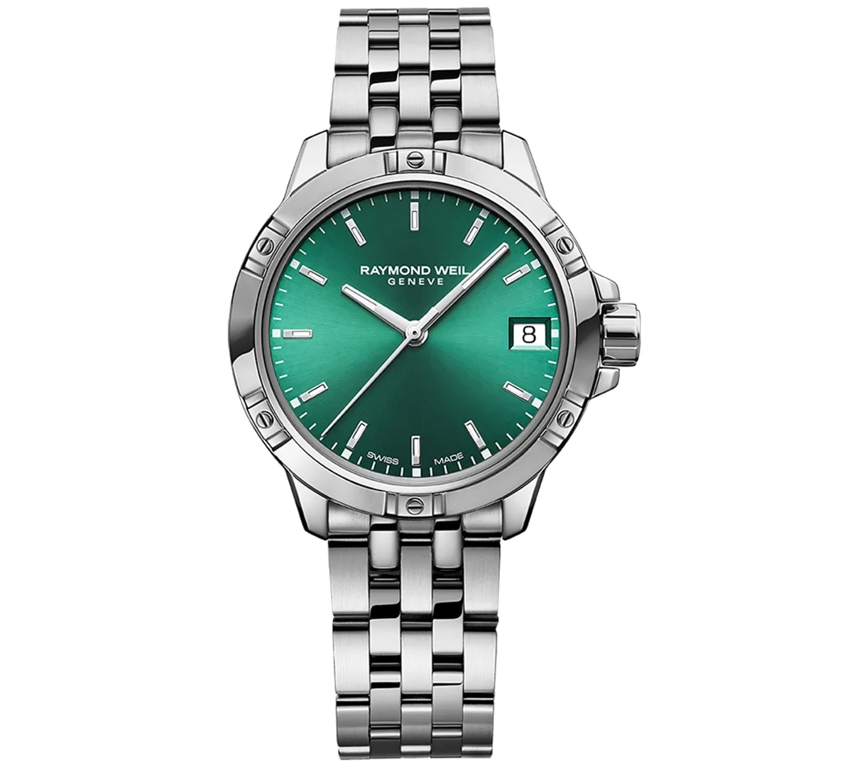Swiss Tango Quartz Stainless Steel Bracelet Watch 30mm by Raymond Weil