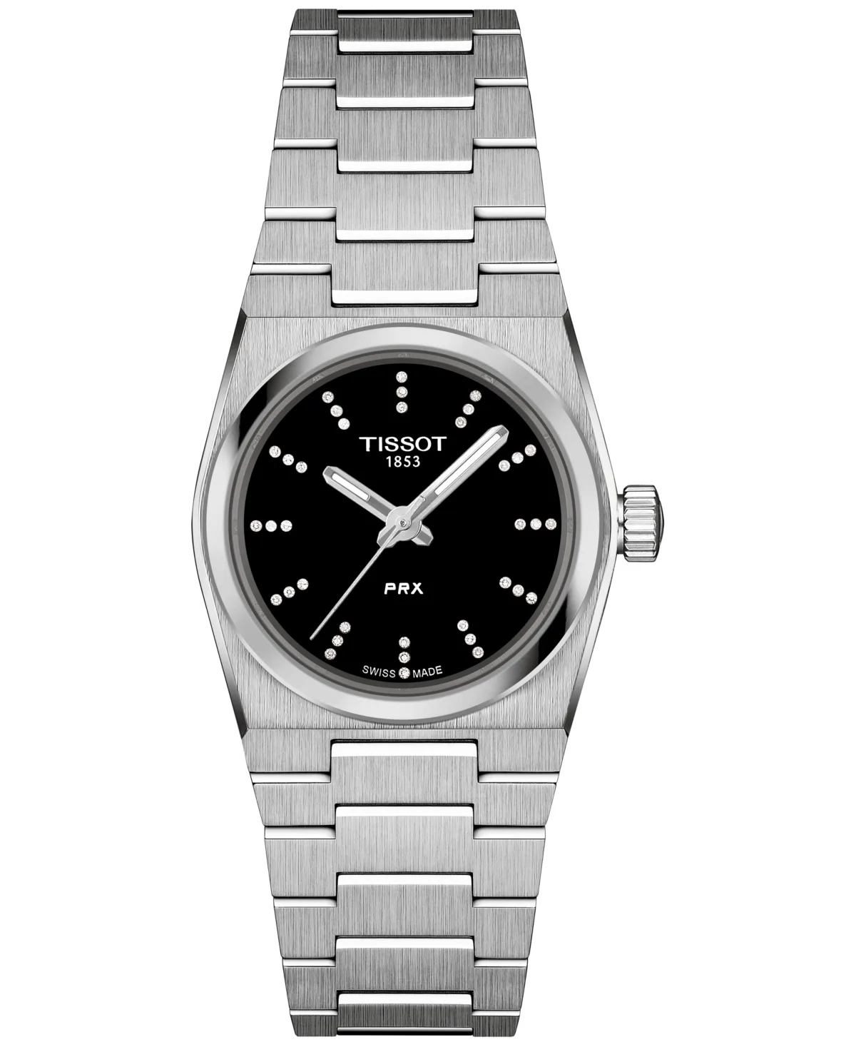 Swiss Prx Diamond (1/20 ct. t.w.) Stainless Steel Bracelet Watch 25mm by Tissot