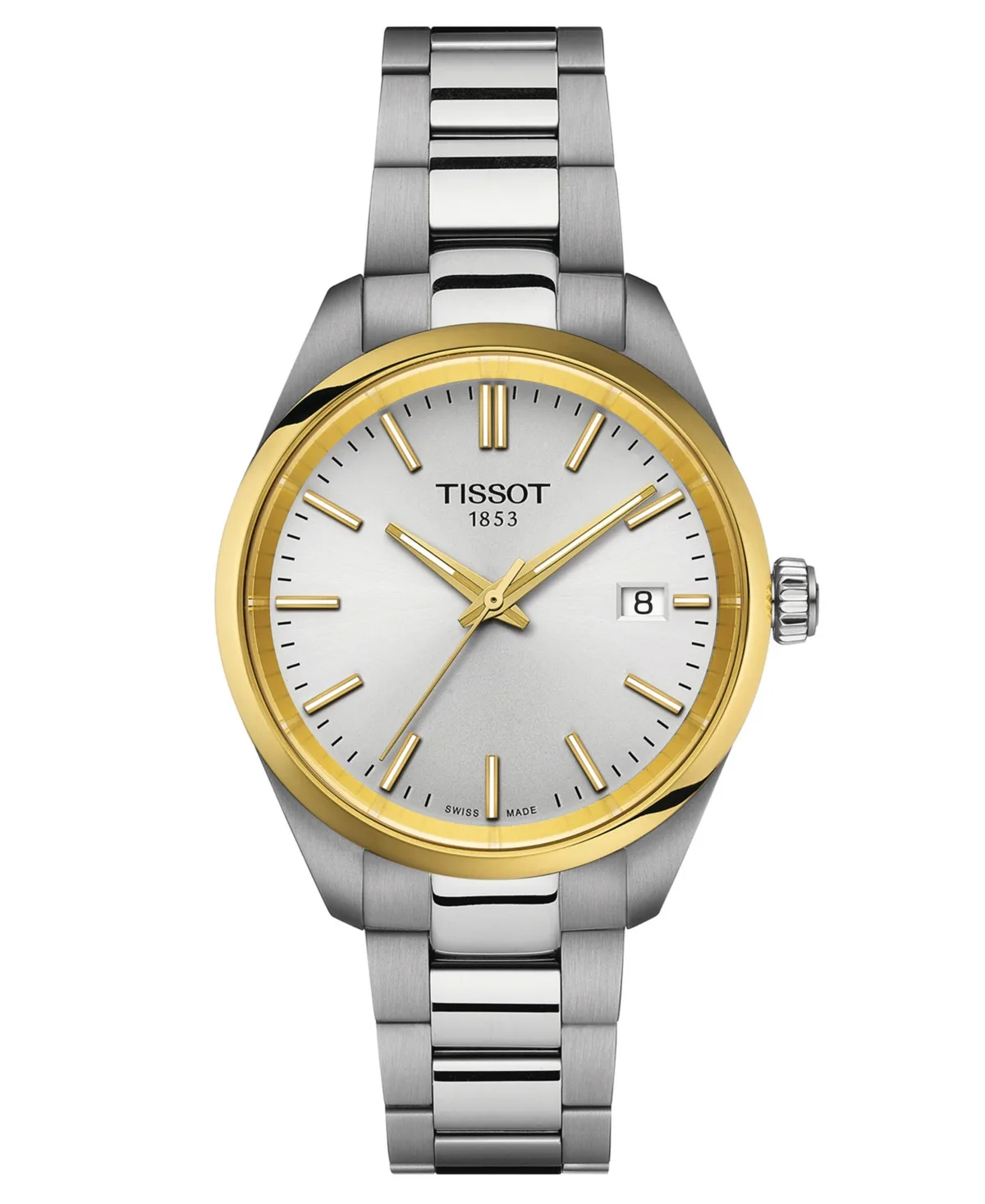 Swiss Pr 100 Stainless Steel Bracelet Watch 34mm by Tissot