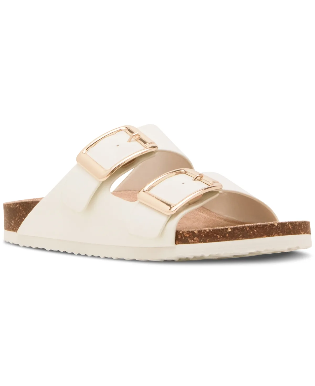 Bodie Buckle Footbed Slide Sandals by Madden Girl