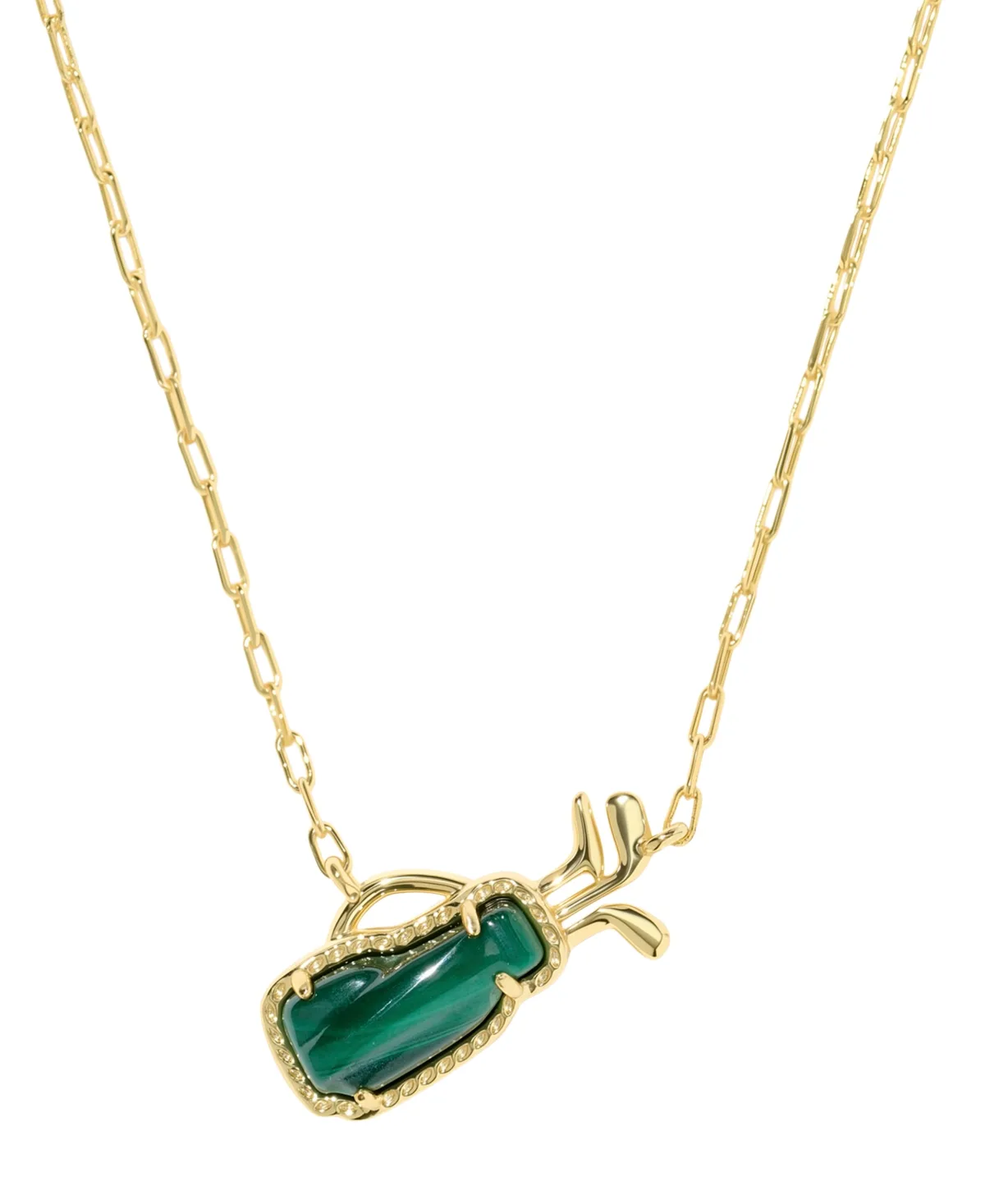 14k Gold-Plated Imitation Pearl Golf Short Pendant Necklace by Kendra Scott