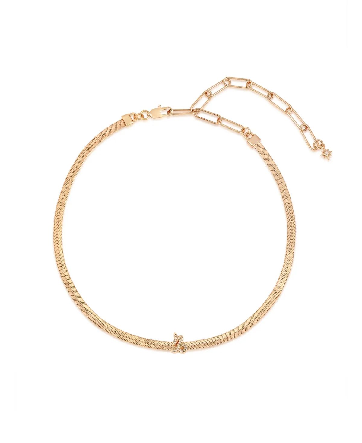Zodiac Herringbone 18K Gold Plated Necklace by Ettika