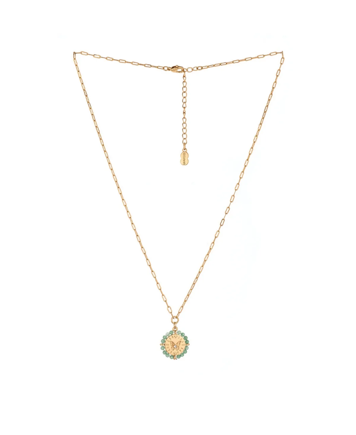 Stone Beaded Pendant Necklace by Charged
