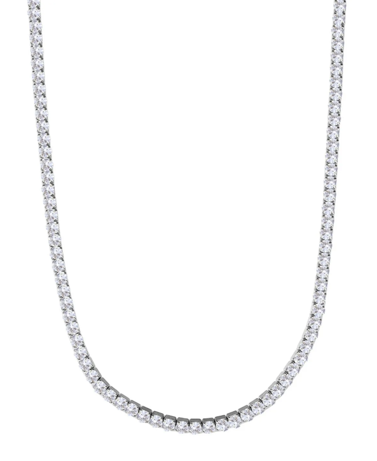 Crystal 3mm Tennis Chain Necklace by Adornia