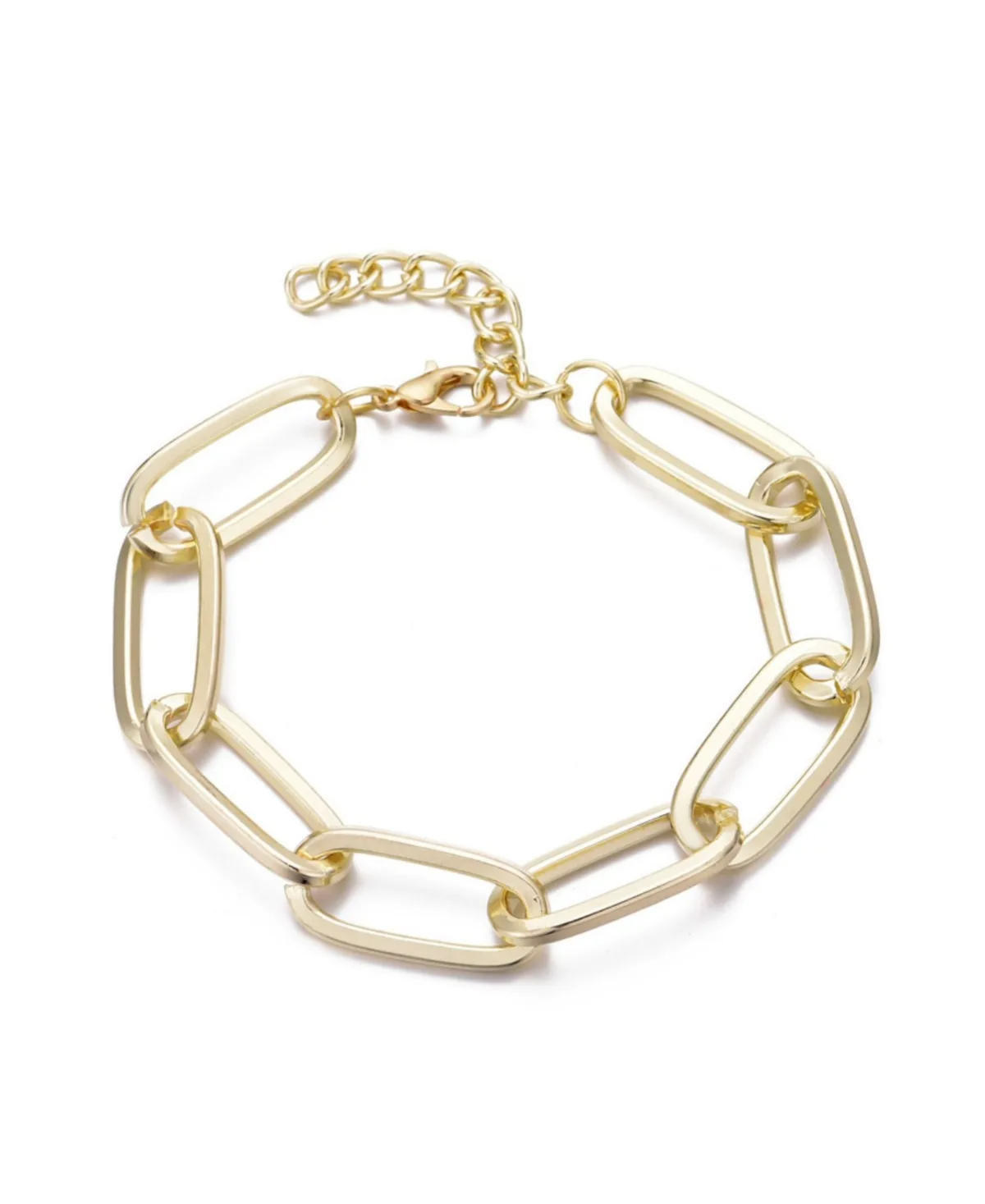 Chunky Paperclip Chain Bracelet by Adornia