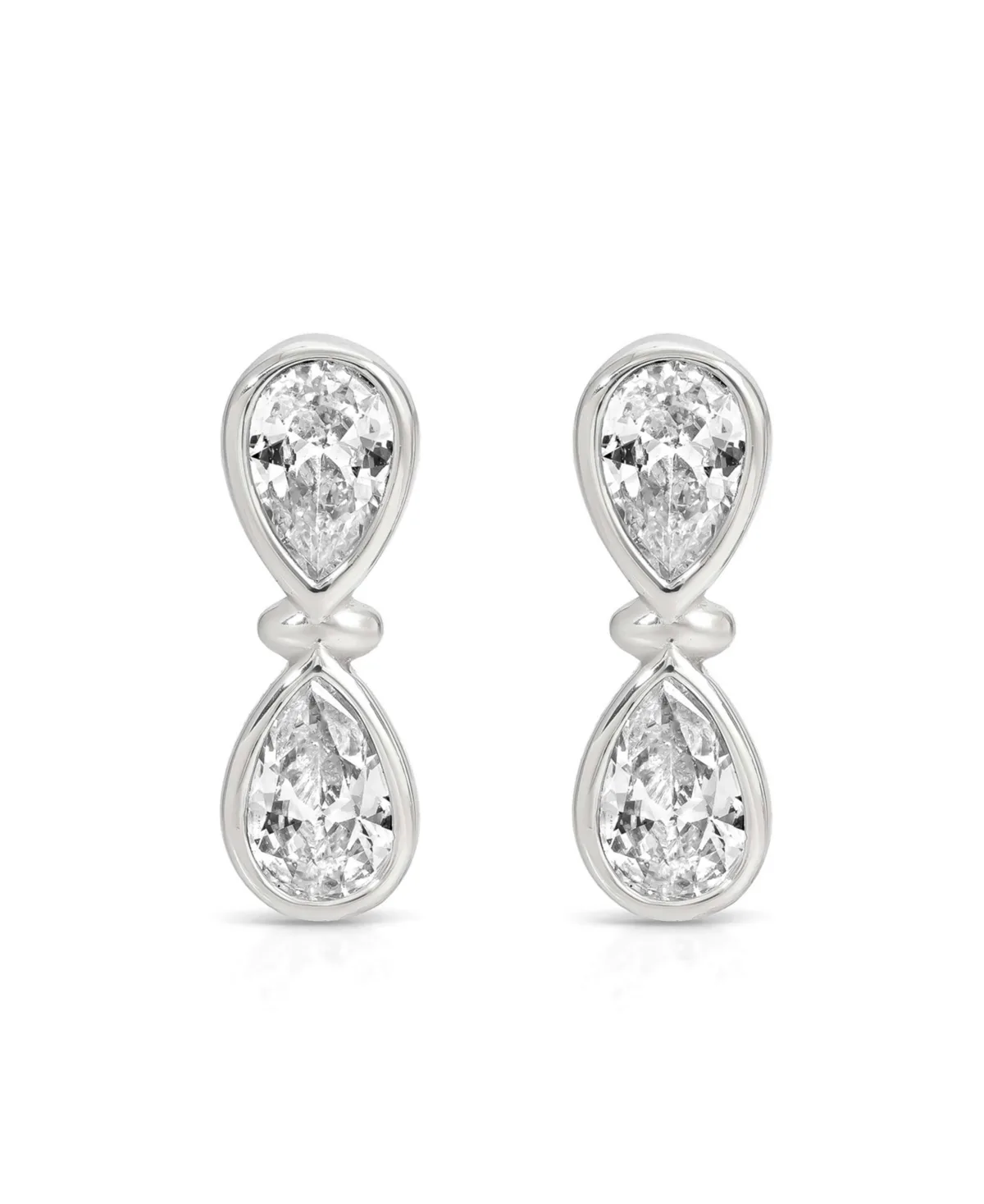 Plated Infinity Crystal Stud Earrings by Ettika